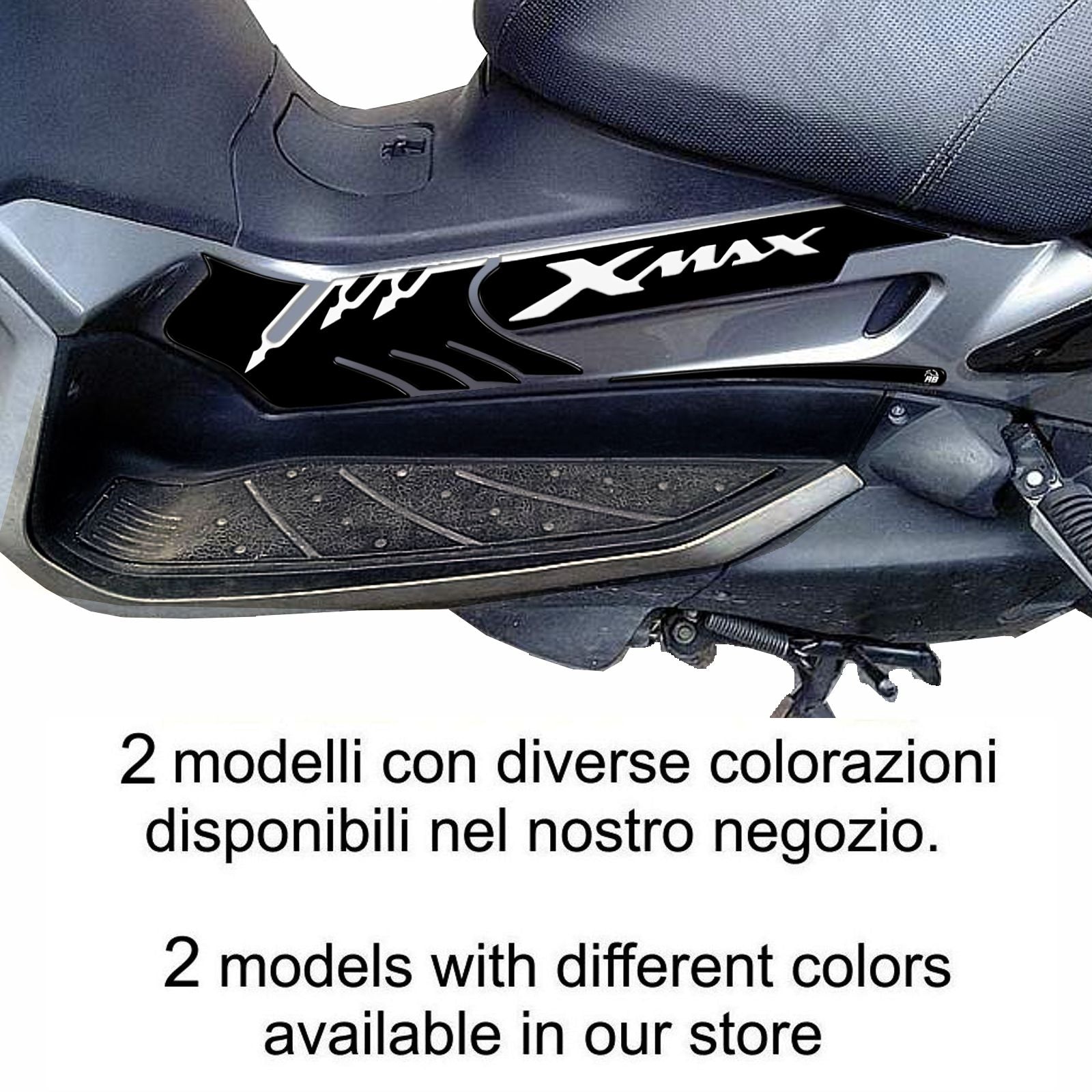Resin Bike 3D Motorcycle Stickers - Footboard | Yamaha XMAX 2005>2009 RB-B77944W8 - Pyramid Motorcycle Accessories