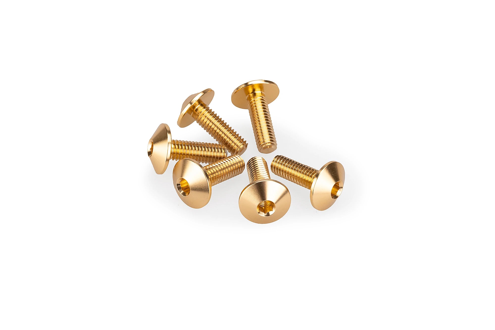 Puig M5x15 Screen Screws 6 Pack - 11.8mm Head | Gold - Pyramid Motorcycle Accessories