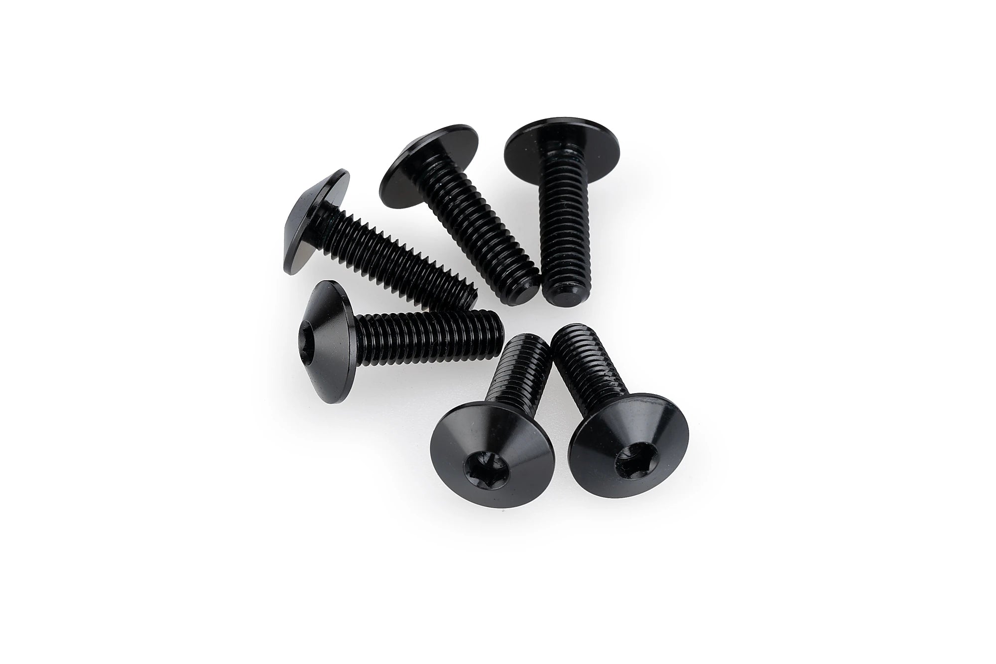 Puig M6x20 Screen Screws 6 Pack - 13.9mm Head | Black - Pyramid Motorcycle Accessories