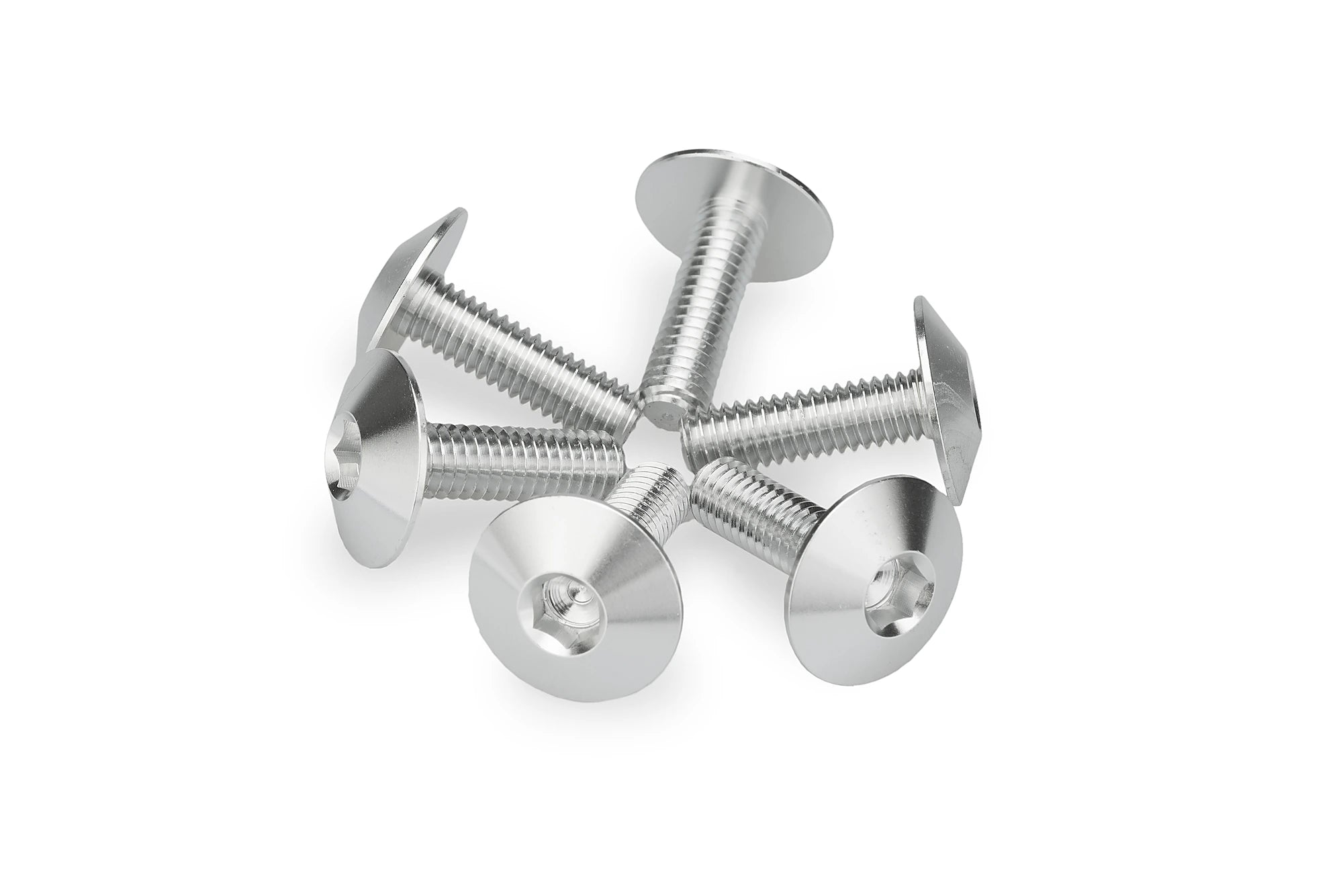 Puig M6x20 Screen Screws 6 Pack - 16.8mm Head | Silver - Pyramid Motorcycle Accessories