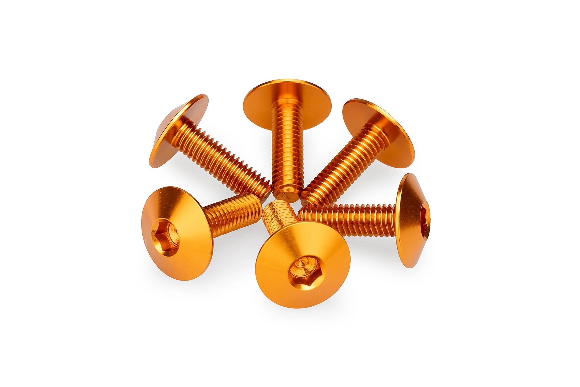 Puig M6x20 Screen Screws 6 Pack - 16.8mm Head | Orange - Pyramid Motorcycle Accessories