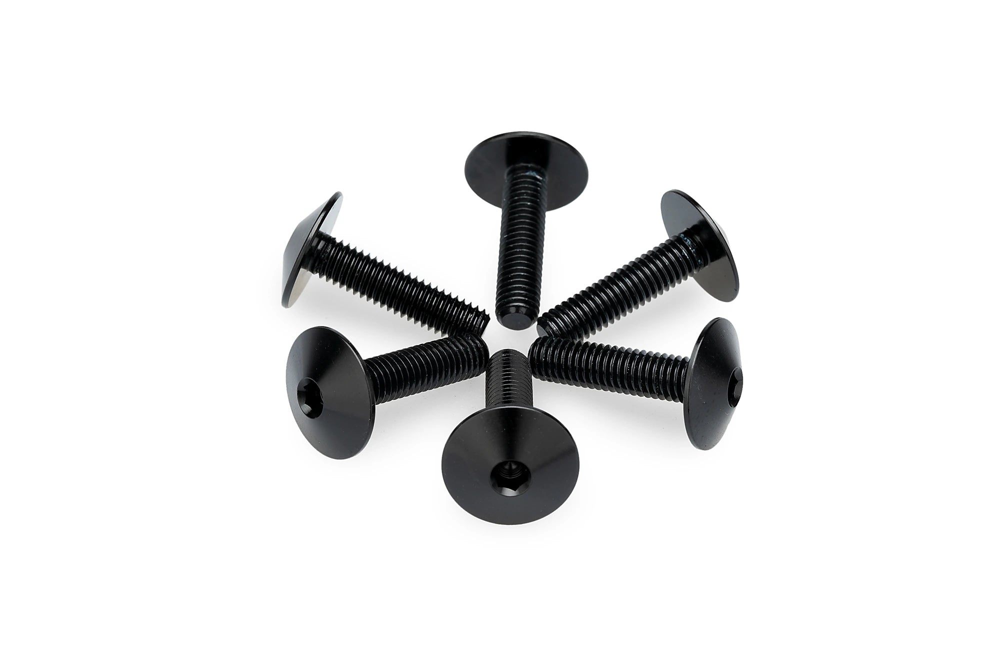 Puig M5x20 Screen Screws 6 Pack - 13.9mm Head | Black - Pyramid Motorcycle Accessories