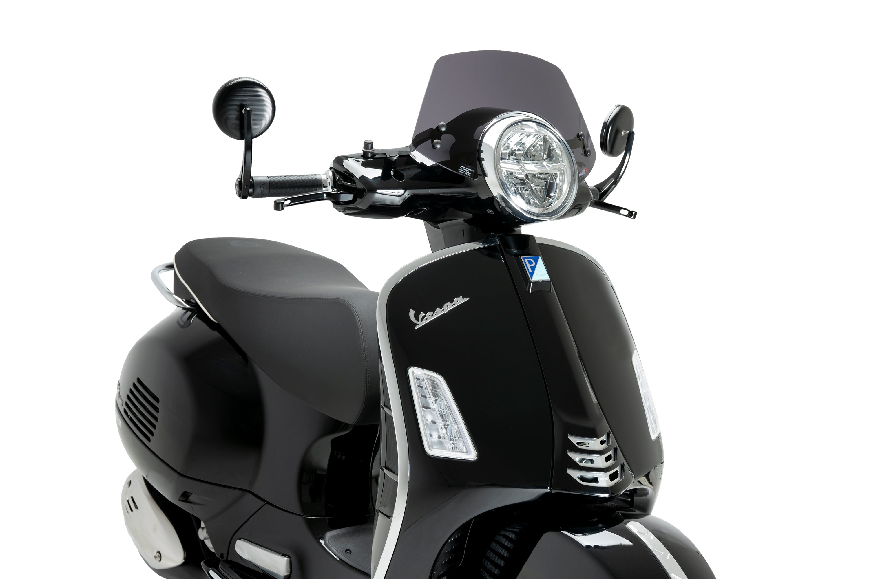 Puig Sport Screen | Dark Smoke | Piaggio Vespa GTS 300 2023>Current - Pyramid Motorcycle Accessories