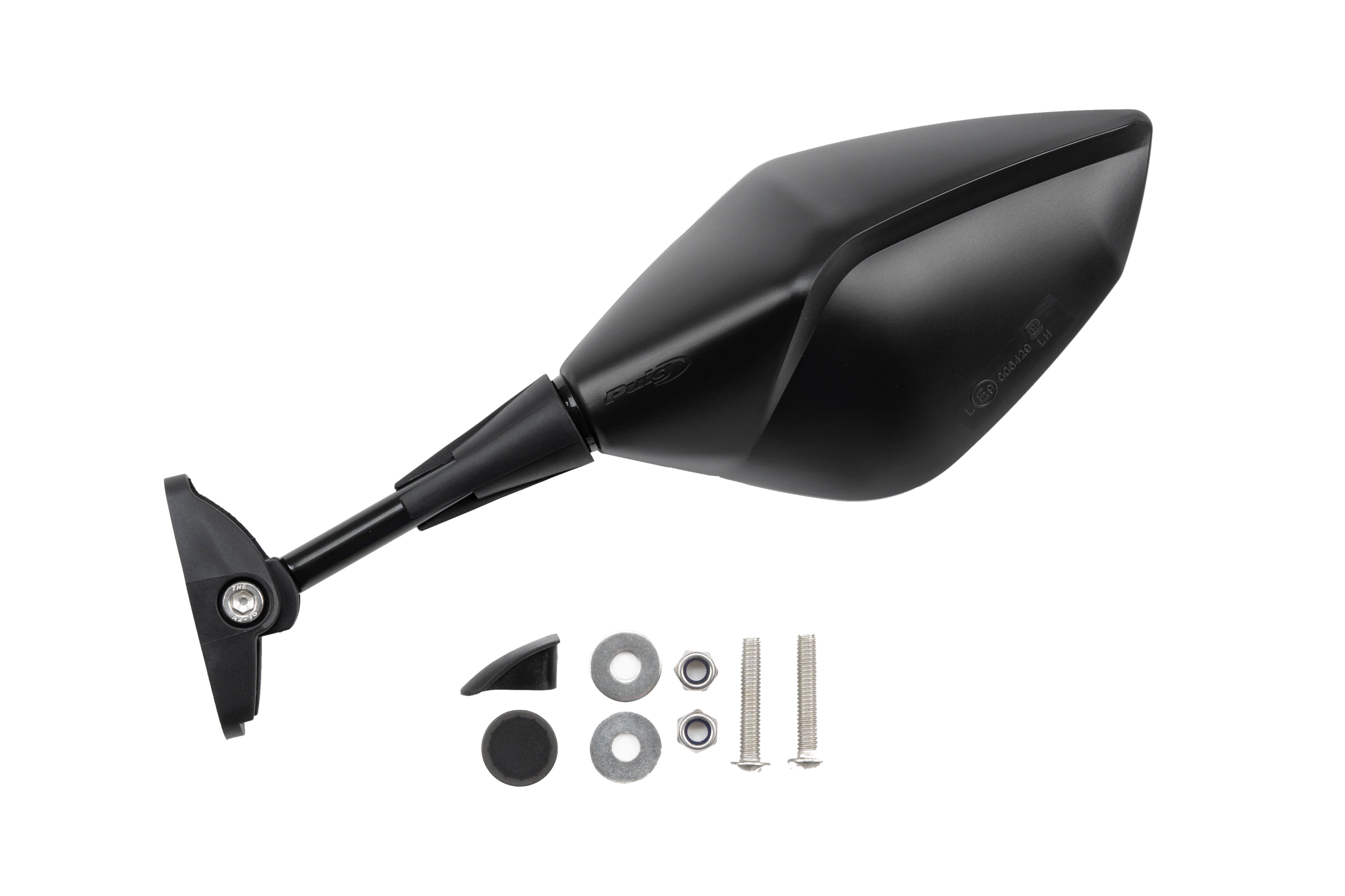 Puig Z3 Mirror Left - Fairing Fitment - Straight Arm | Black - Pyramid Motorcycle Accessories