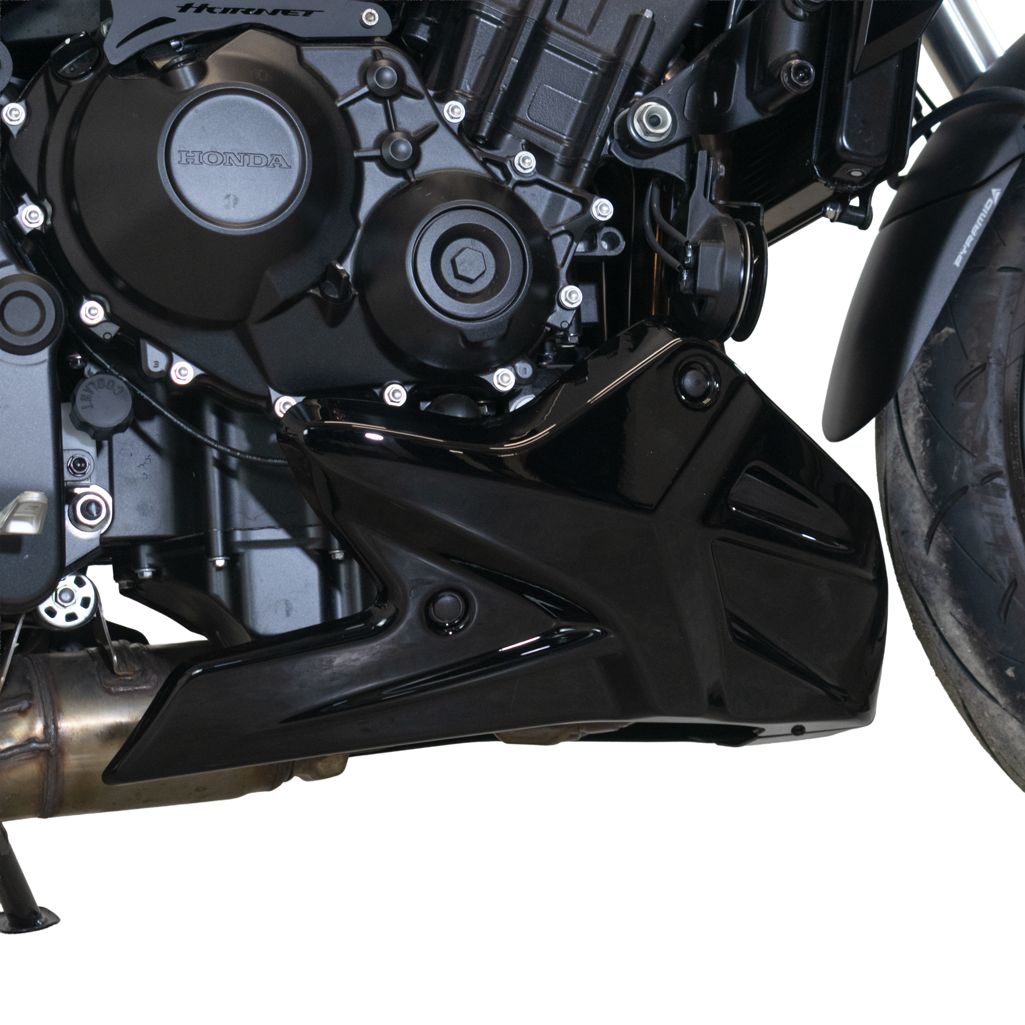 Pyramid Belly Pan | Graphite Black | Honda CB1000 Hornet inc SP 2025>Current - Pyramid Motorcycle Accessories