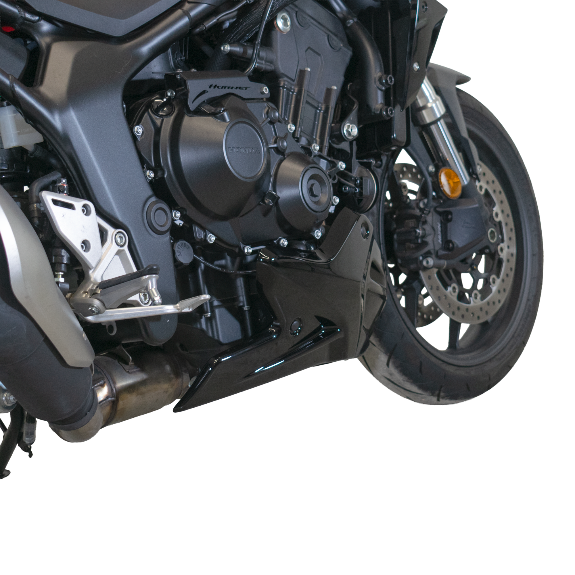 Pyramid Belly Pan | Graphite Black | Honda CB1000 Hornet inc SP 2025>Current - Pyramid Motorcycle Accessories