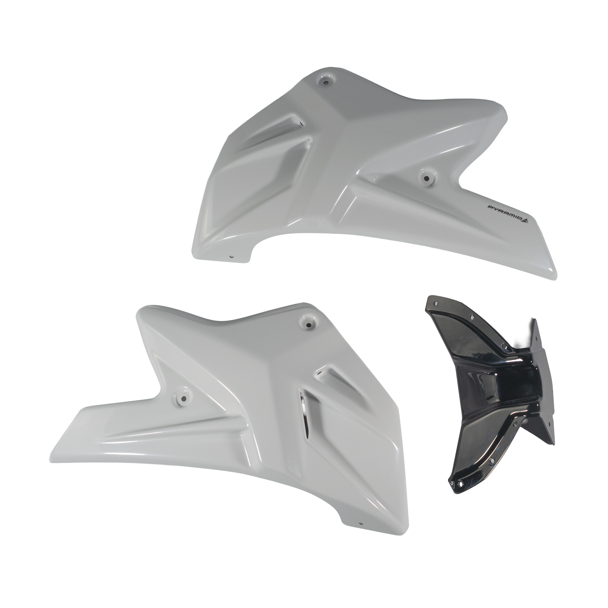 Pyramid Belly Pan | Pearl Glare White | Honda CB1000 Hornet 2025>Current - Pyramid Motorcycle Accessories