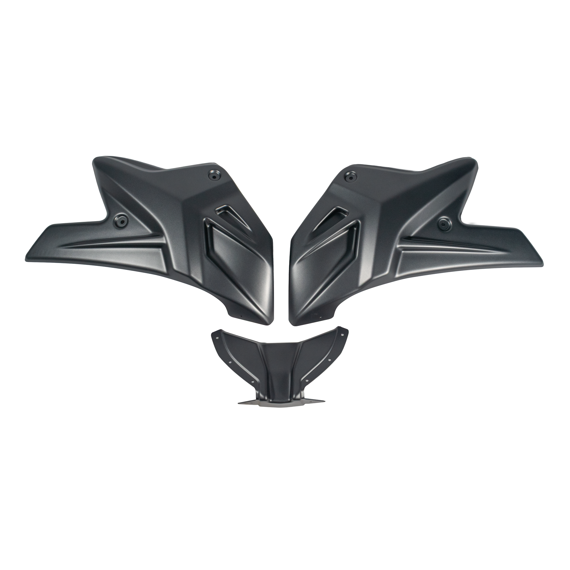 Pyramid Belly Pan | Matte Iridium Grey Metallic | Honda CB1000 Hornet 2025>Current - Pyramid Motorcycle Accessories