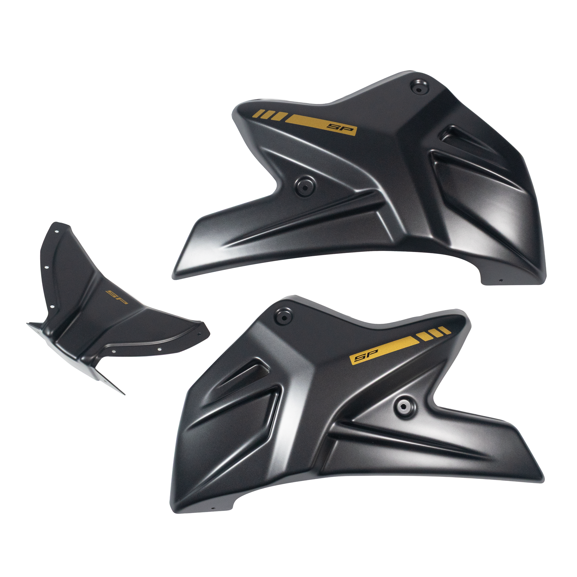 Pyramid Belly Pan | Matte Ballistic Black Metallic (SP) | Honda CB1000 Hornet inc SP 2025>Current - Pyramid Motorcycle Accessories