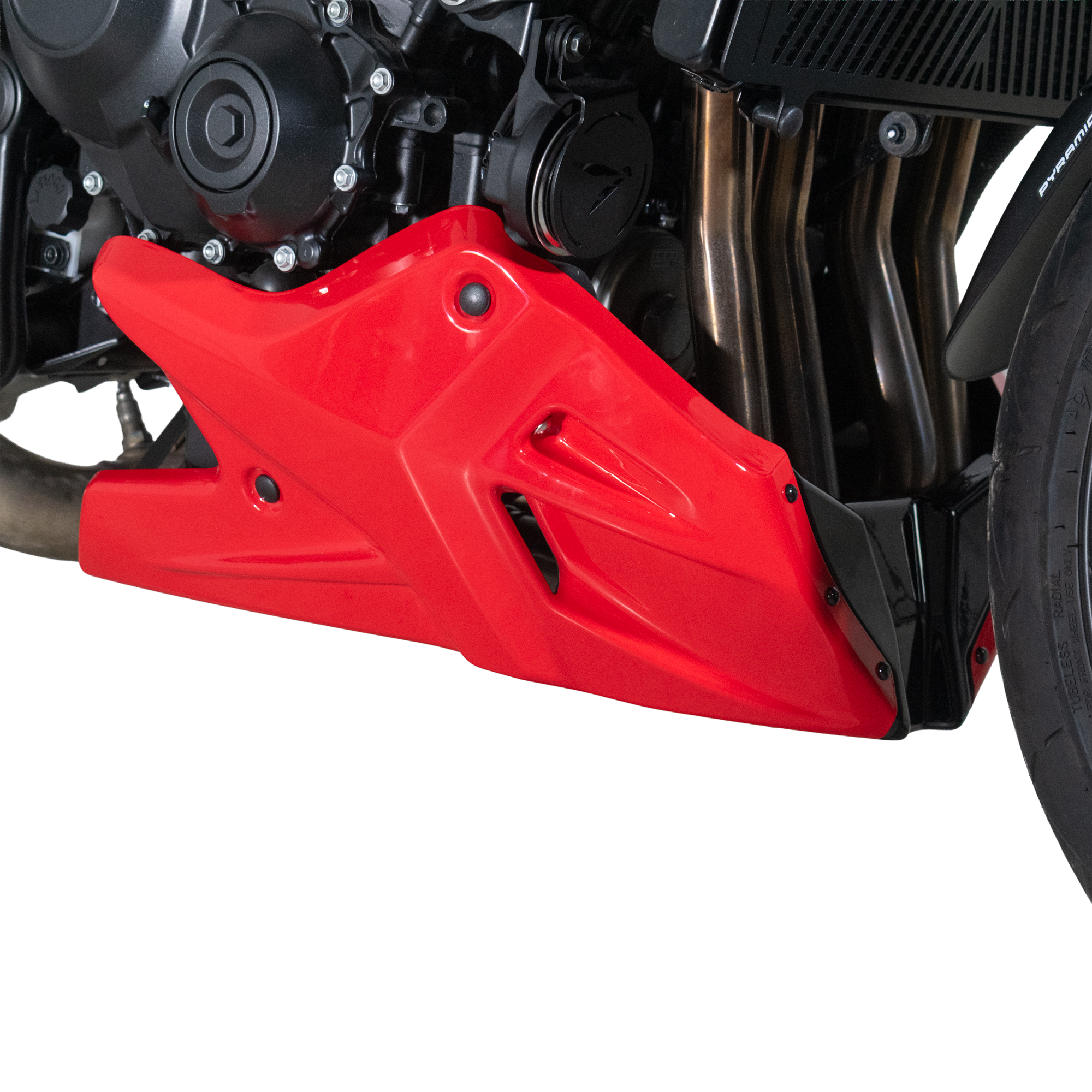 Pyramid Belly Pan | Pearl Glare White | Honda CB1000 Hornet 2025>Current - Pyramid Motorcycle Accessories