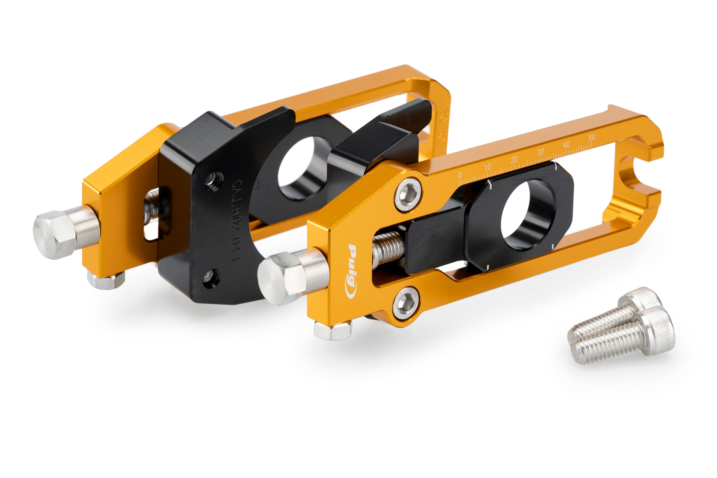 Puig Aluminium Chain Tensioner | Gold | Honda CB650R/CBR650R 2019>Current - Pyramid Motorcycle Accessories