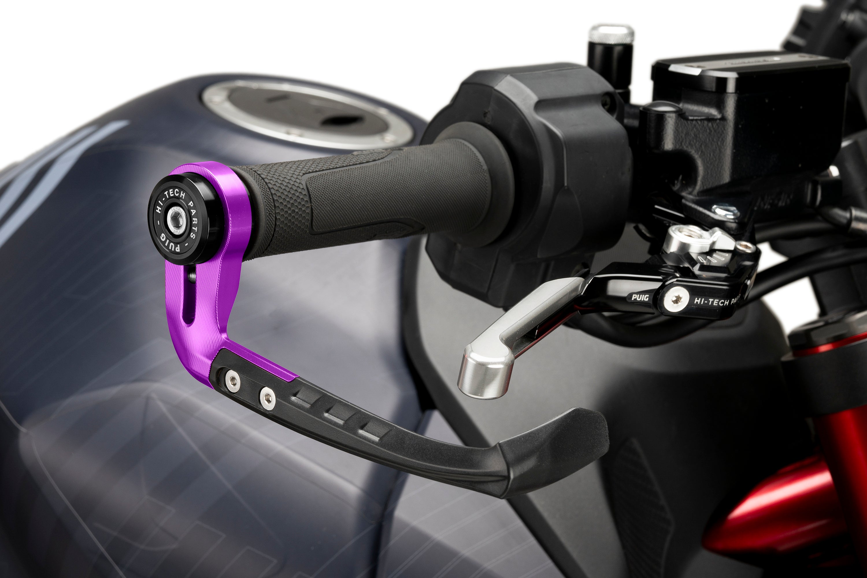 Puig Raw Brake Lever Protector | Purple - Pyramid Motorcycle Accessories