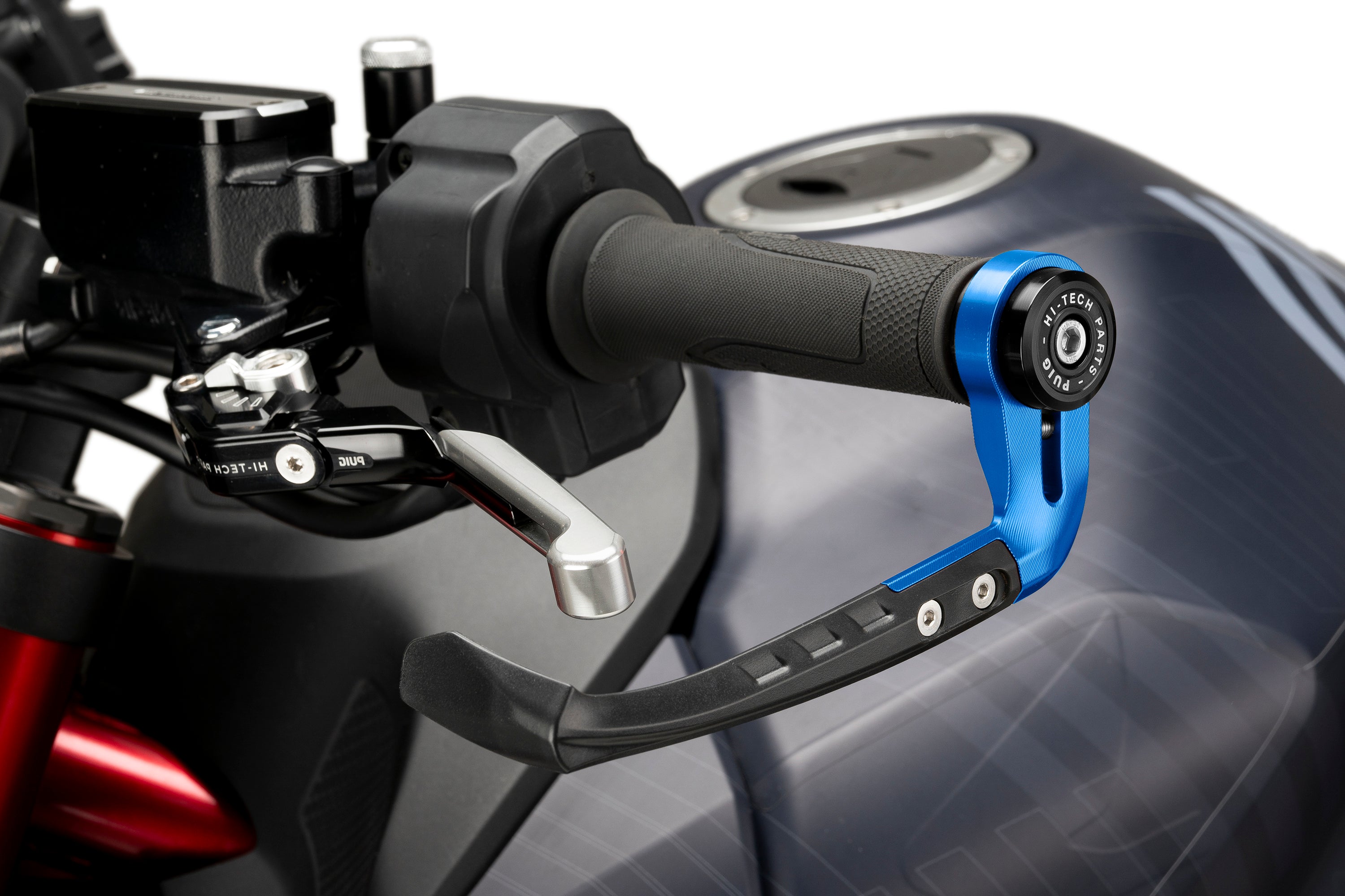 Puig Raw Clutch Lever Protector | Blue - Pyramid Motorcycle Accessories