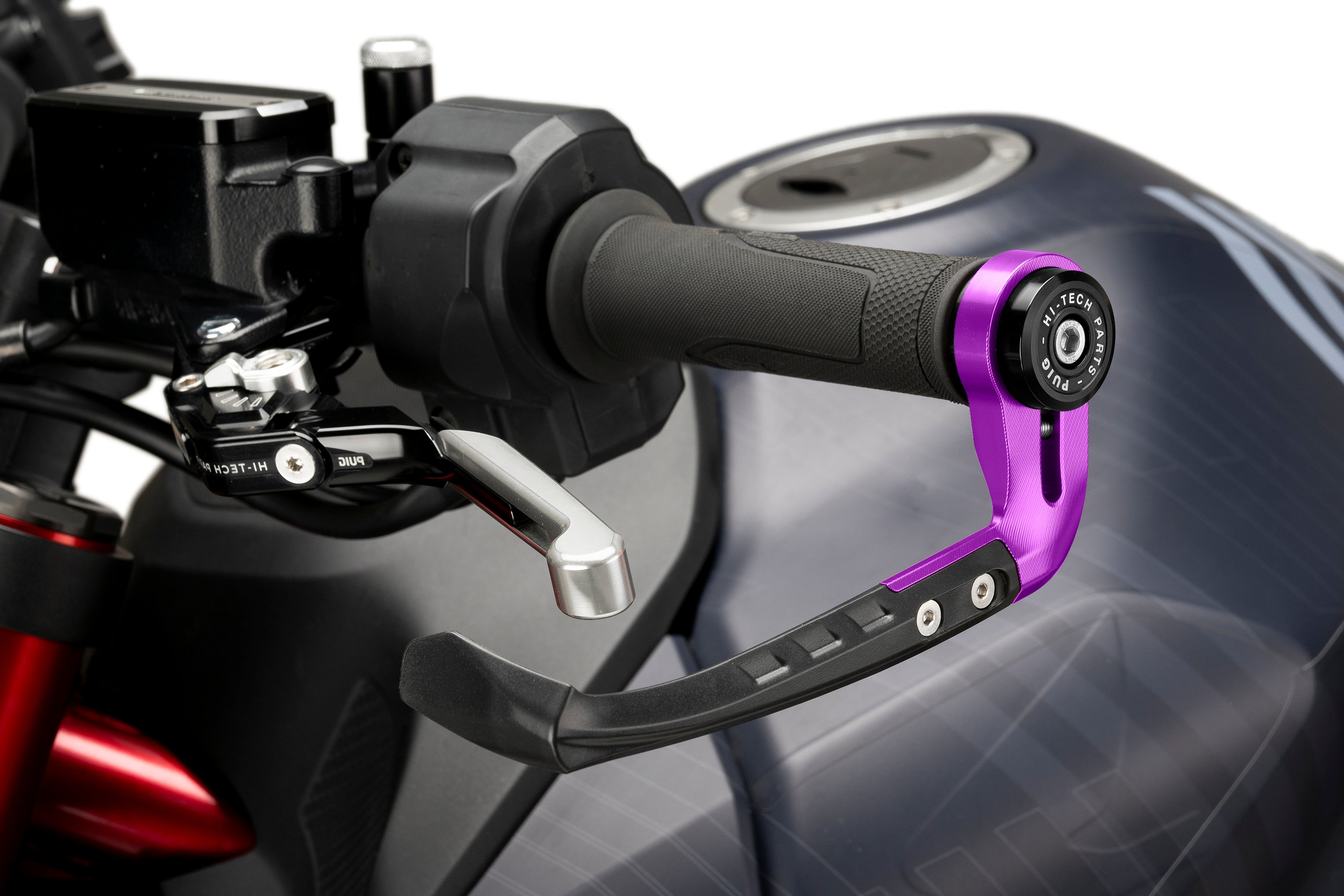 Puig Raw Clutch Lever Protector | Purple - Pyramid Motorcycle Accessories