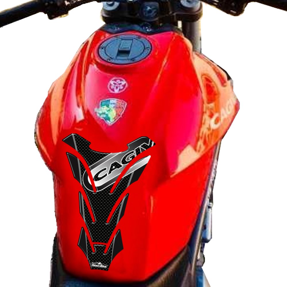 Resin Bike 3D Motorcycle Stickers - Tank Pad | Cagiva Mito 125 2008>2012 - Pyramid Motorcycle Accessories