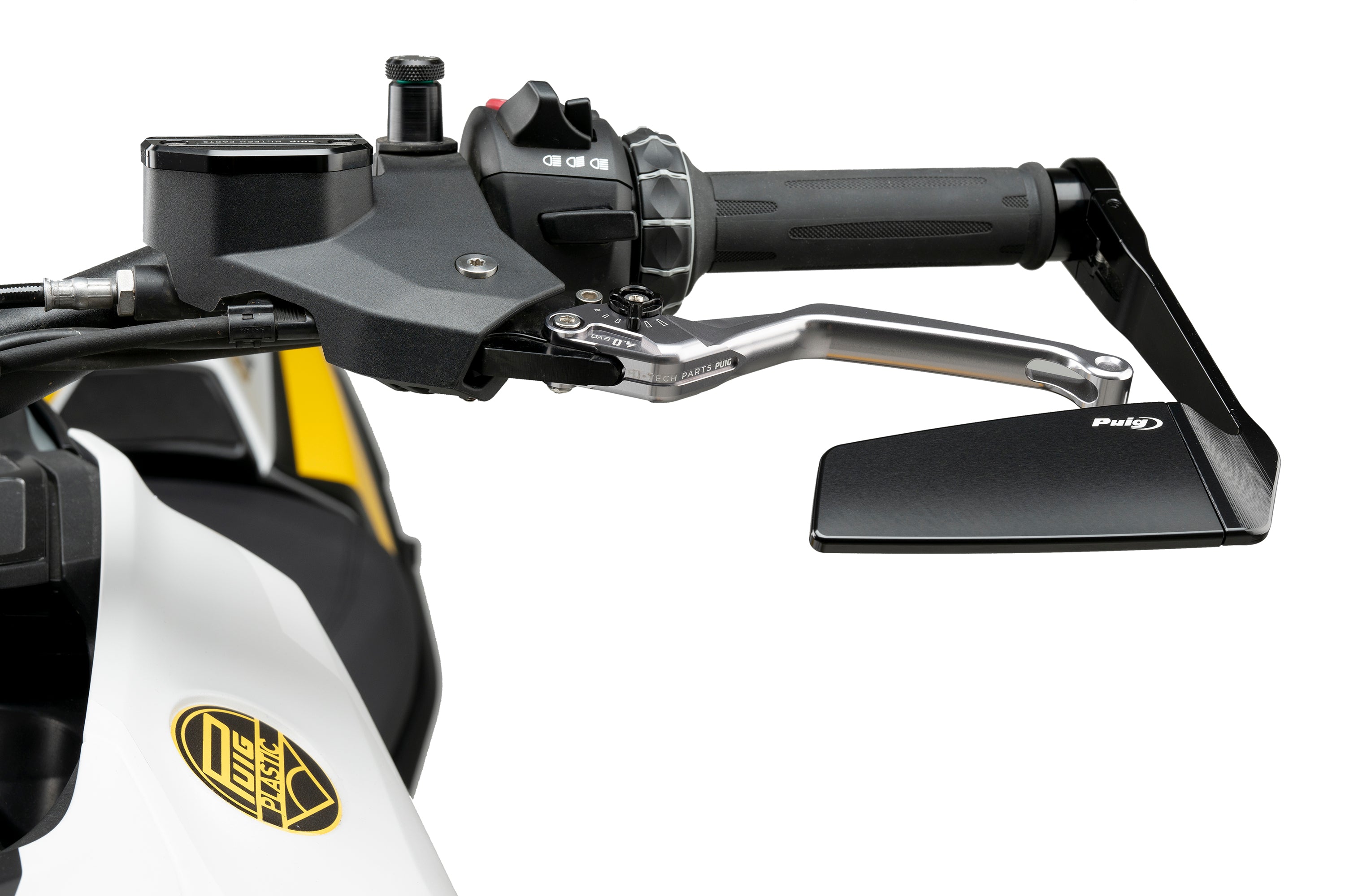 Puig Diablo Bar End Mirror | Left - Pyramid Motorcycle Accessories