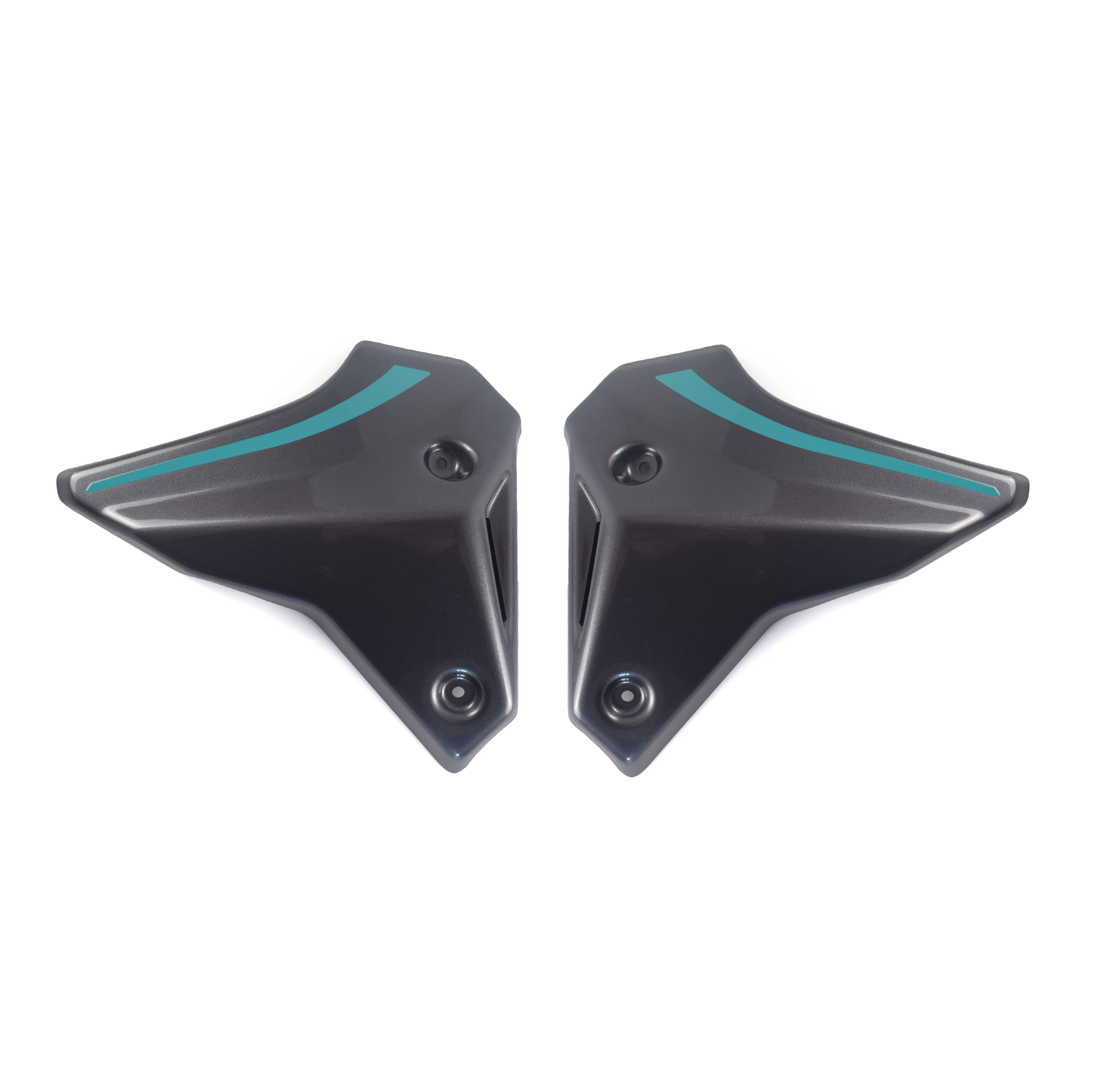 Pyramid Front Infill Panels | Midnight Cyan | Yamaha MT-09 2021>Current - Pyramid Motorcycle Accessories