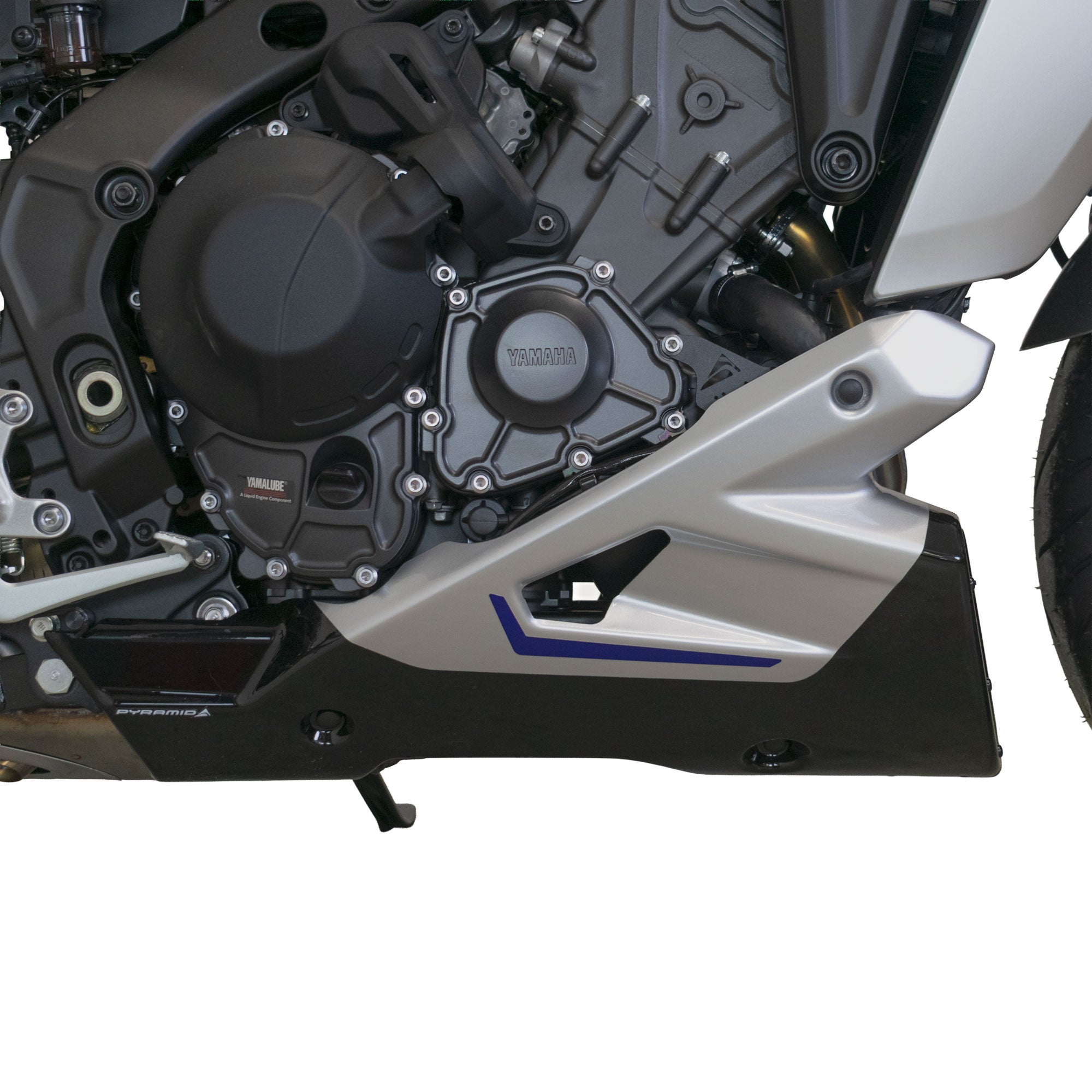 Pyramid Belly Pan | Icon Performance Colours | Yamaha Tracer 9 2024>Current - Pyramid Motorcycle Accessories