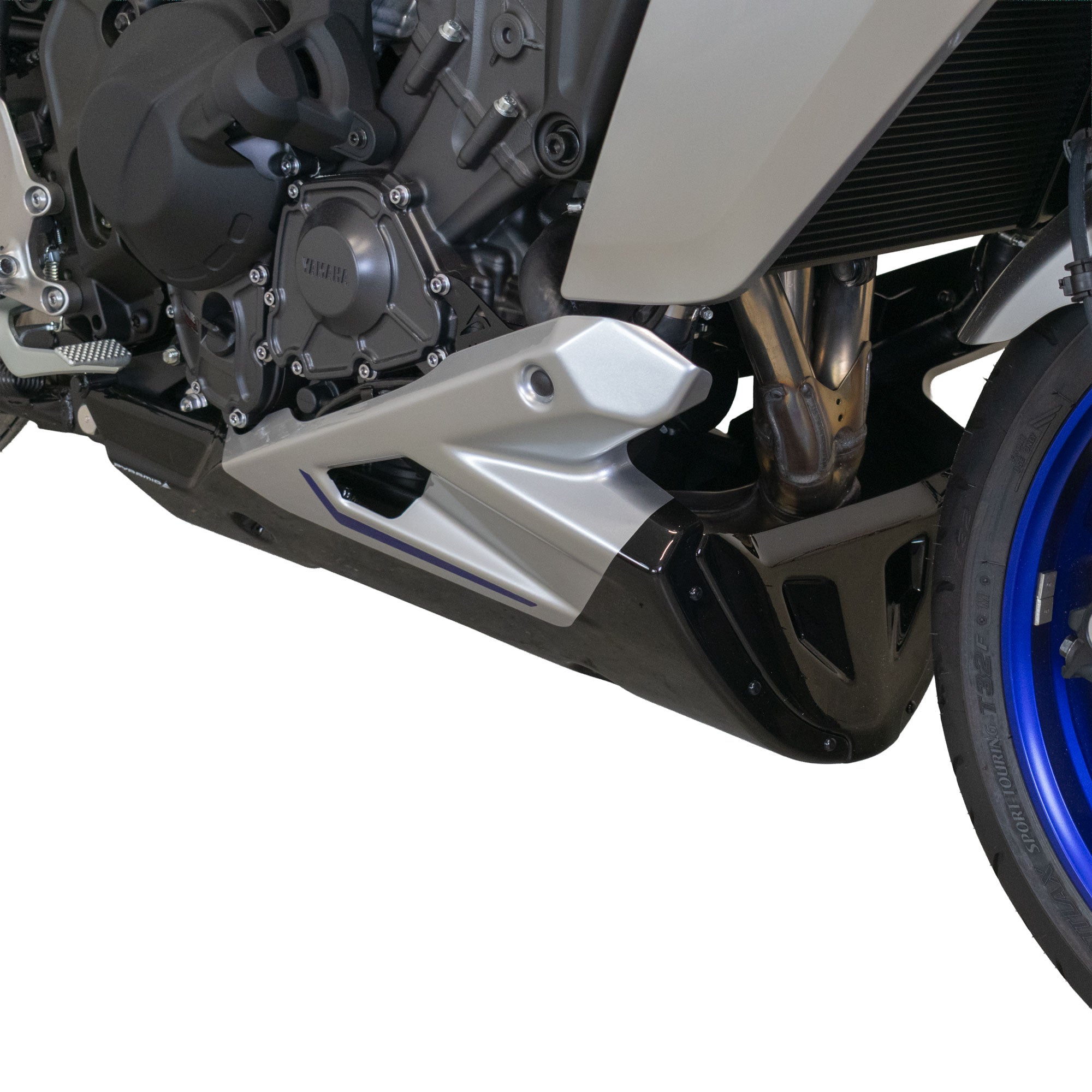 Pyramid Belly Pan | Icon Performance Colours | Yamaha Tracer 9 2024>Current - Pyramid Motorcycle Accessories
