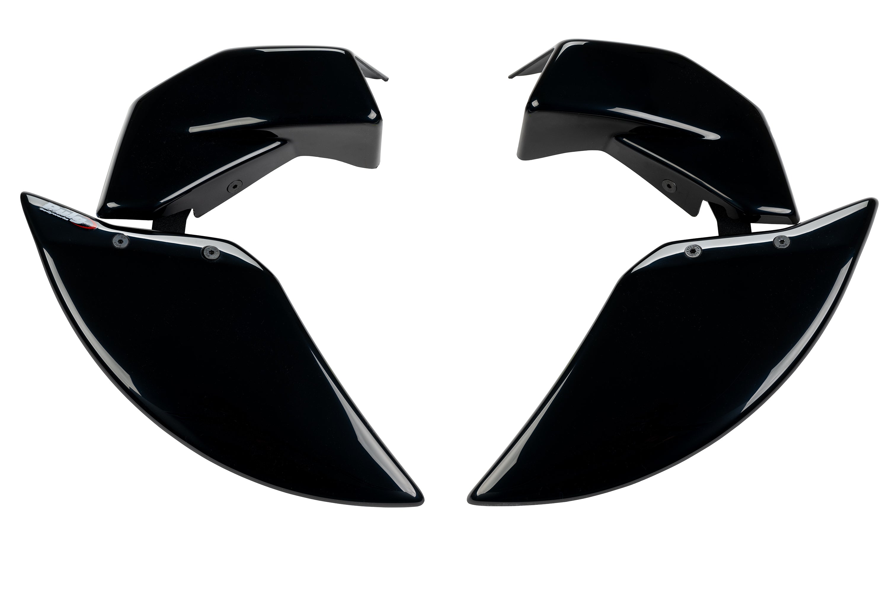 Puig Brake Ducts | Gloss Black | Kawasaki Z900 2020>2024Β -Β Β Pyramid Motorcycle Accessories