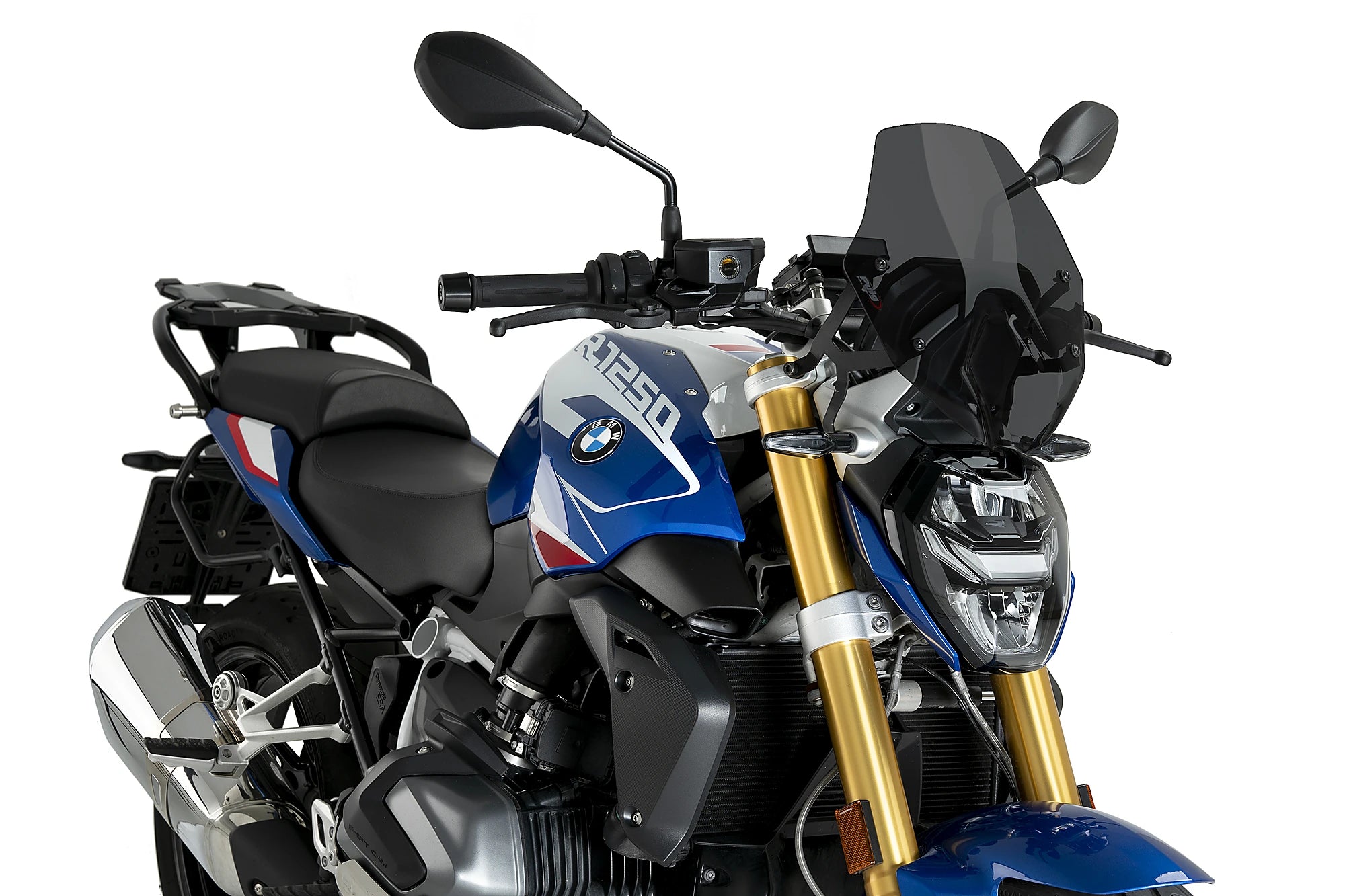 Puig Sport Screen | Dark Smoke | BMW R 1250 R 2023>2025 (Without BMW screen support) - Pyramid Motorcycle Accessories