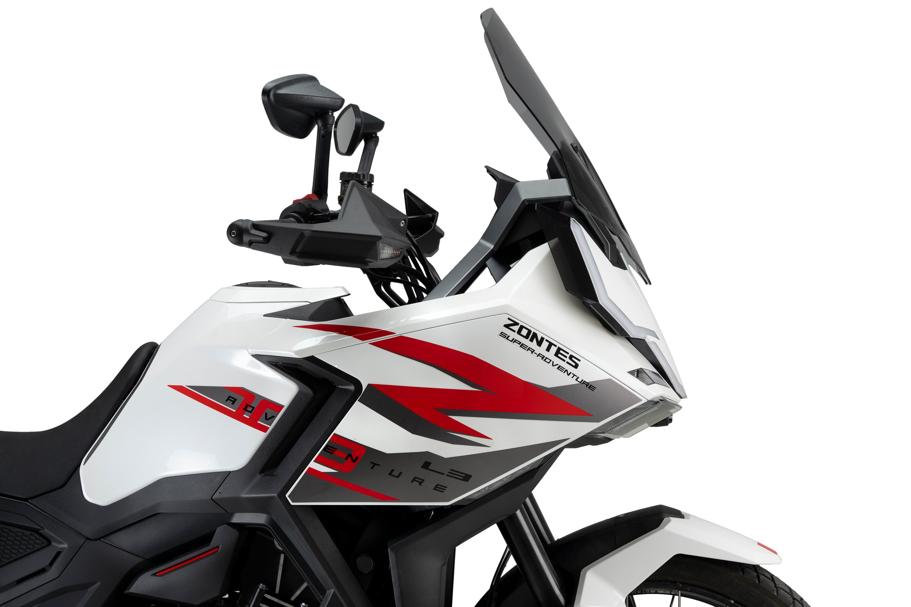 Puig Touring Screen | Light Smoke | Zontes ZT-703F 2024>2025 - Pyramid Motorcycle Accessories