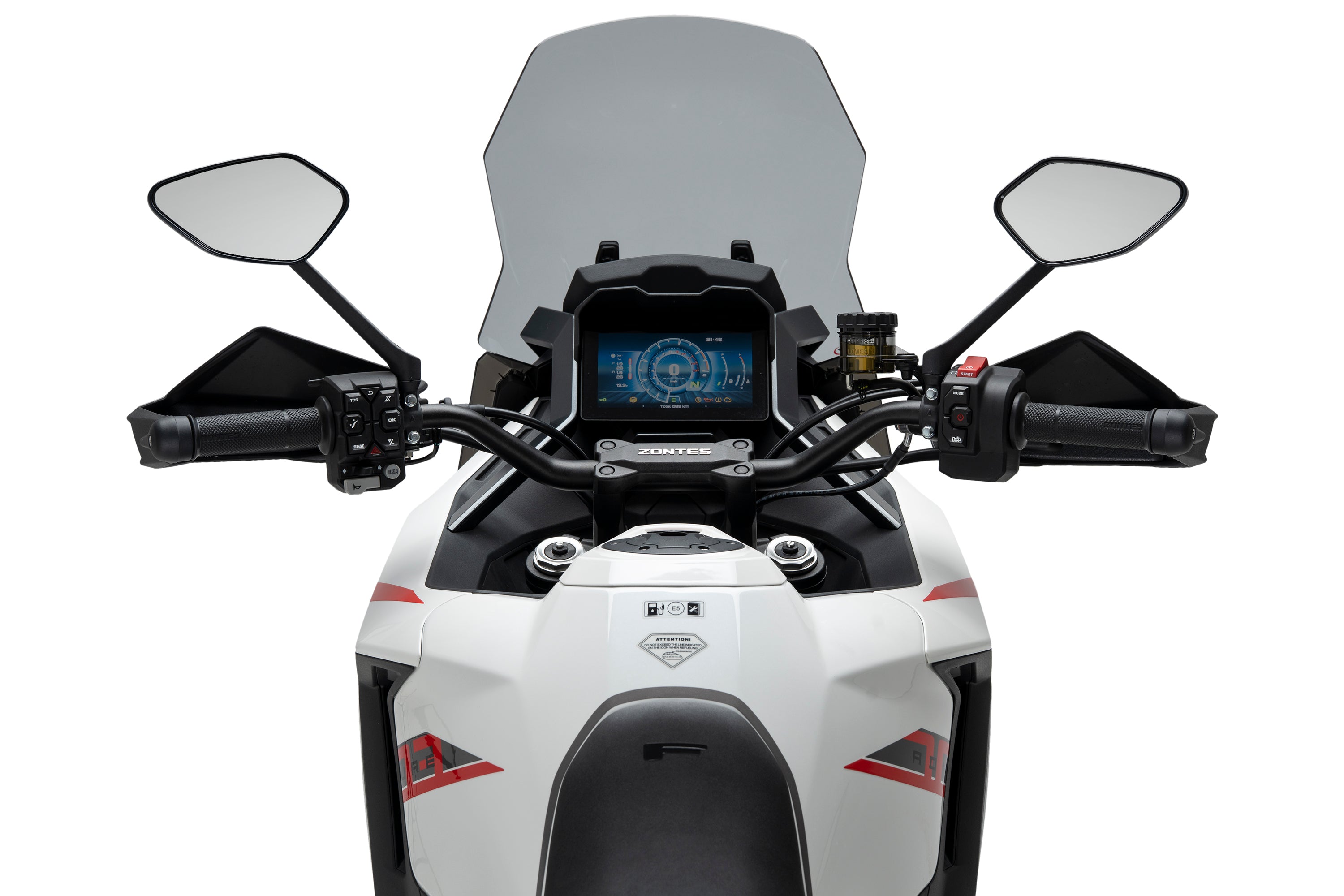 Puig Touring Screen | Light Smoke | Zontes ZT-703F 2024>2025 - Pyramid Motorcycle Accessories