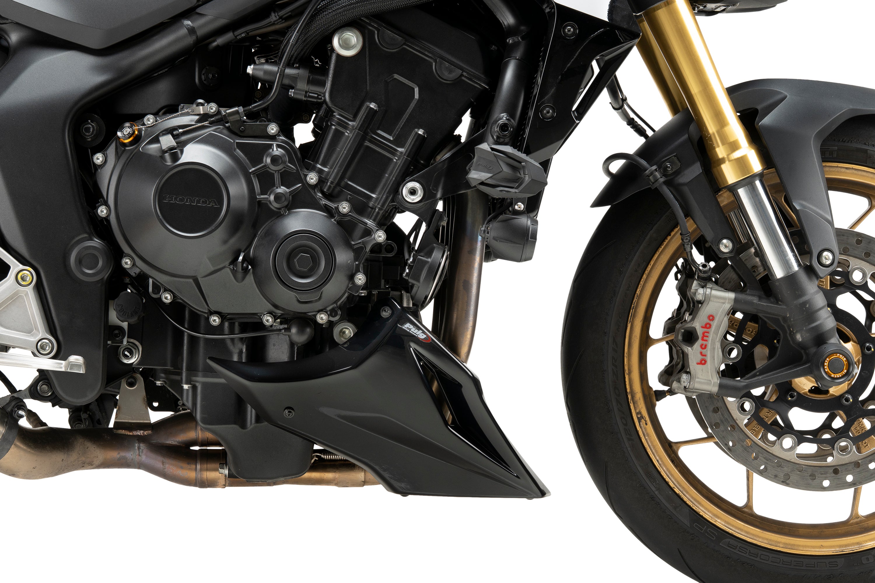 Puig Belly Pan | Gloss Black | Honda CB1000 Hornet inc. SP 2025>Current - Pyramid Motorcycle Accessories