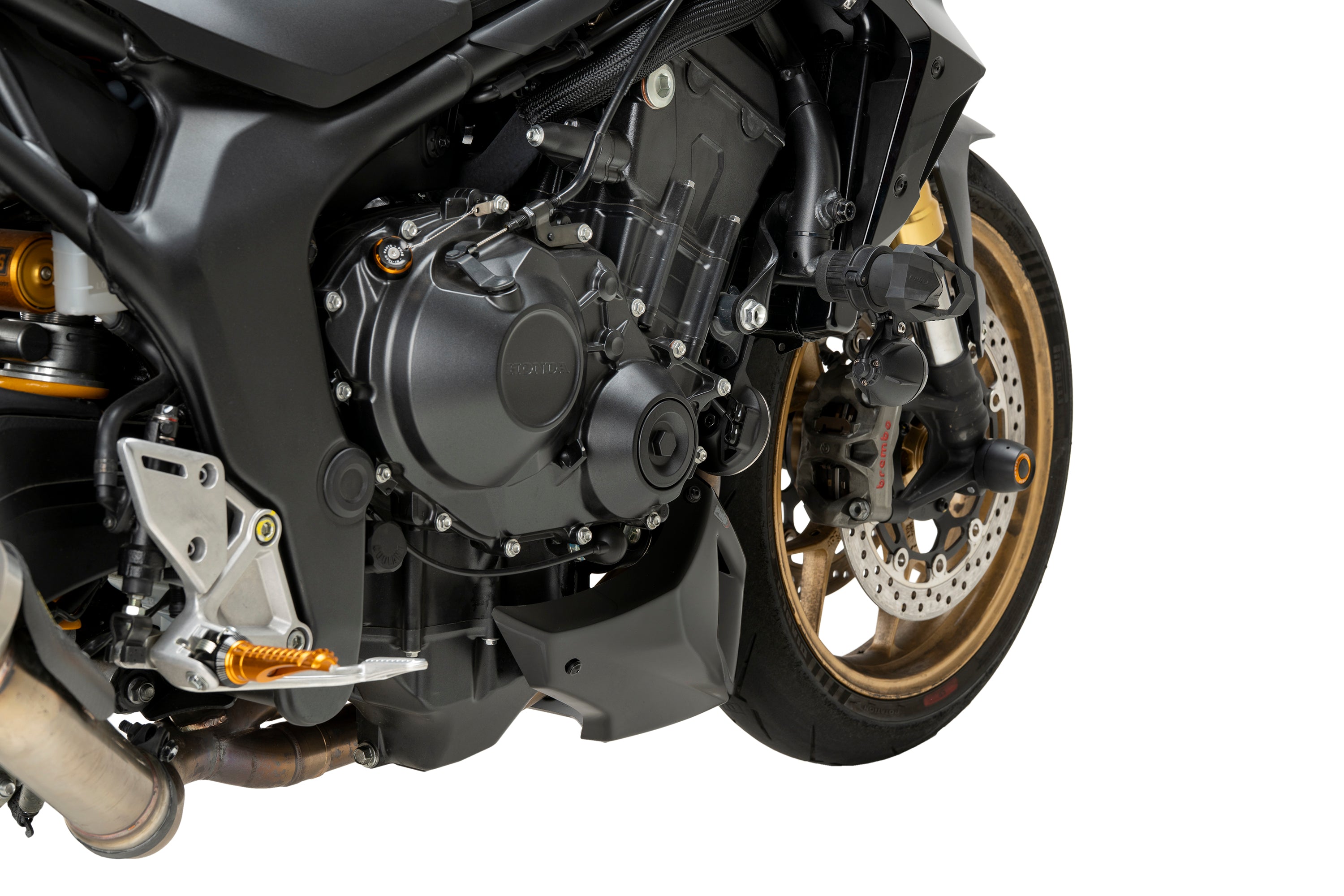 Puig Belly Pan | Gloss Black | Honda CB1000 Hornet inc. SP 2025>Current - Pyramid Motorcycle Accessories