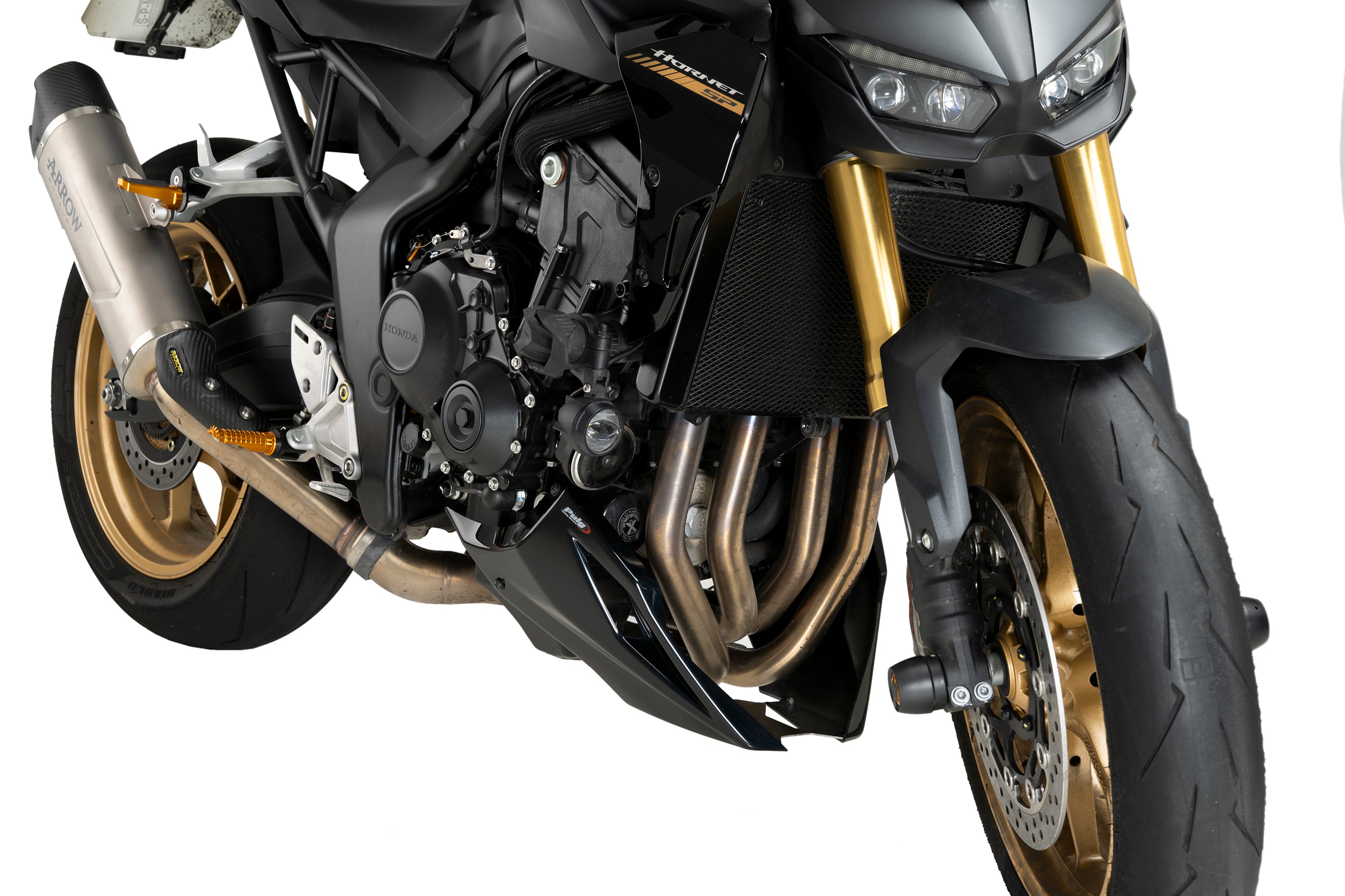 Puig Belly Pan | Gloss Black | Honda CB1000 Hornet inc. SP 2025>Current - Pyramid Motorcycle Accessories