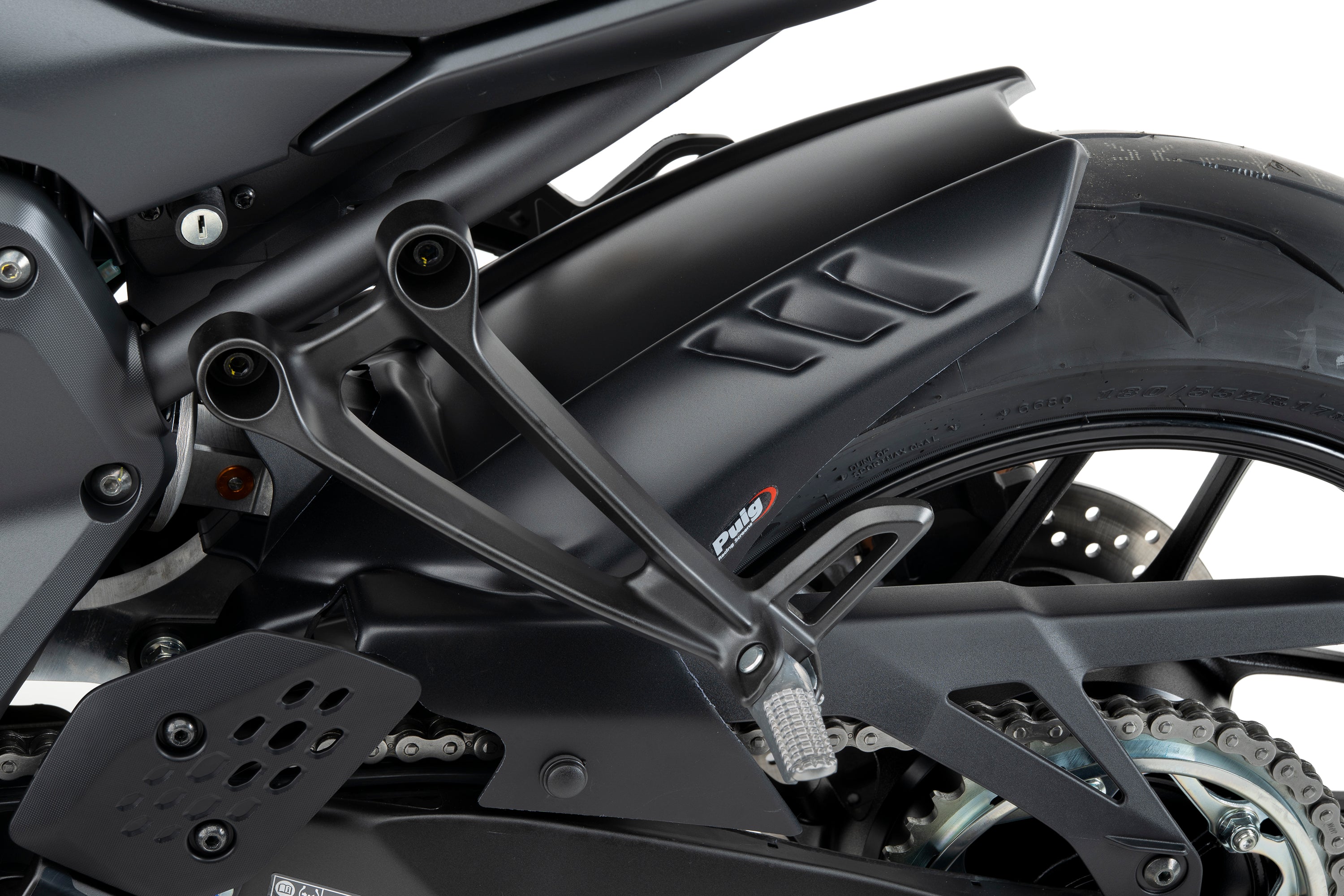 Puig Hugger | Matte Black | Yamaha MT-07 2025>Current - Pyramid Motorcycle Accessories