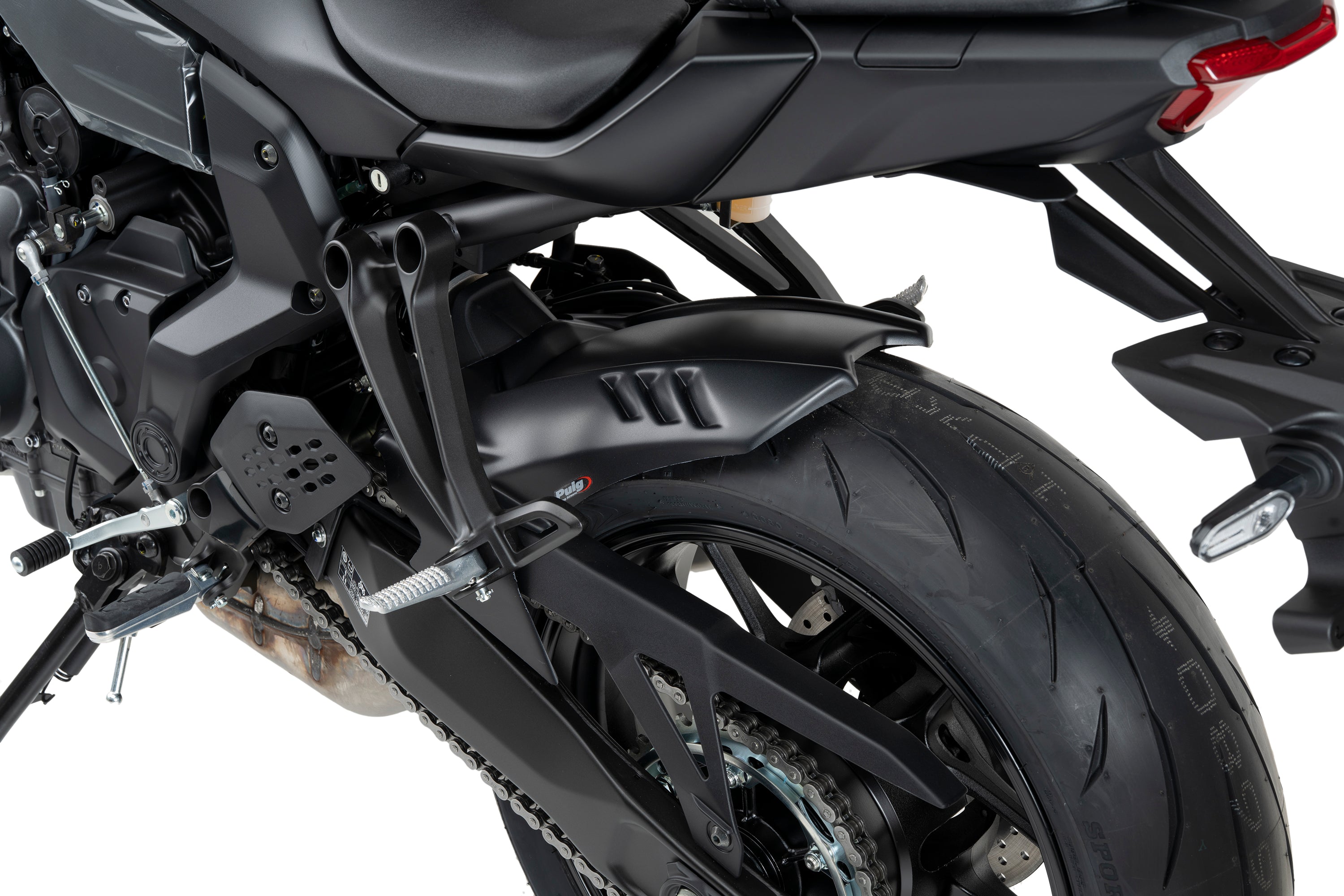 Puig Hugger | Matte Black | Yamaha MT-07 2025>Current - Pyramid Motorcycle Accessories
