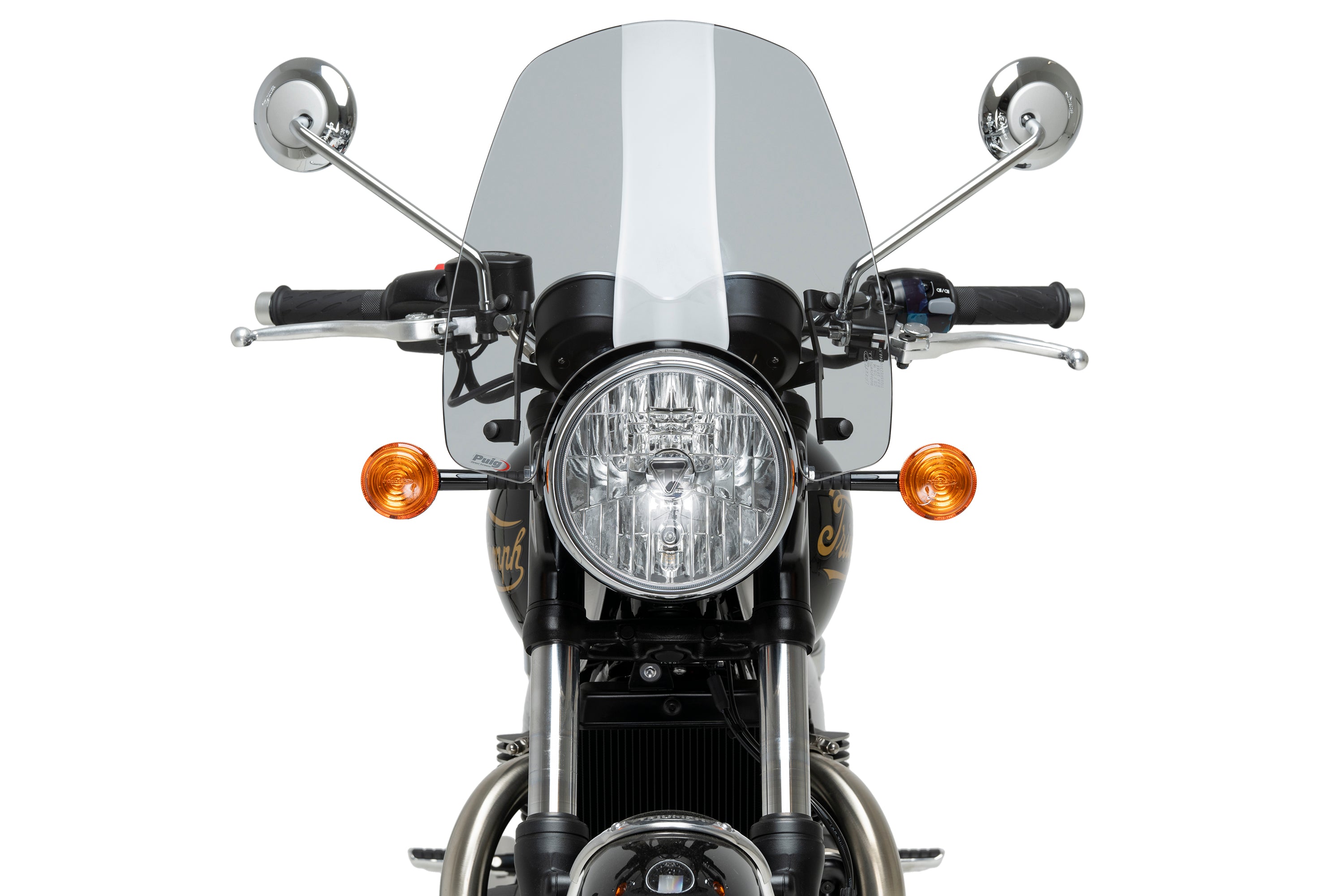Puig Touring Screen | Light Smoke | Triumph Bonneville T100/T120 - Pyramid Motorcycle Accessories