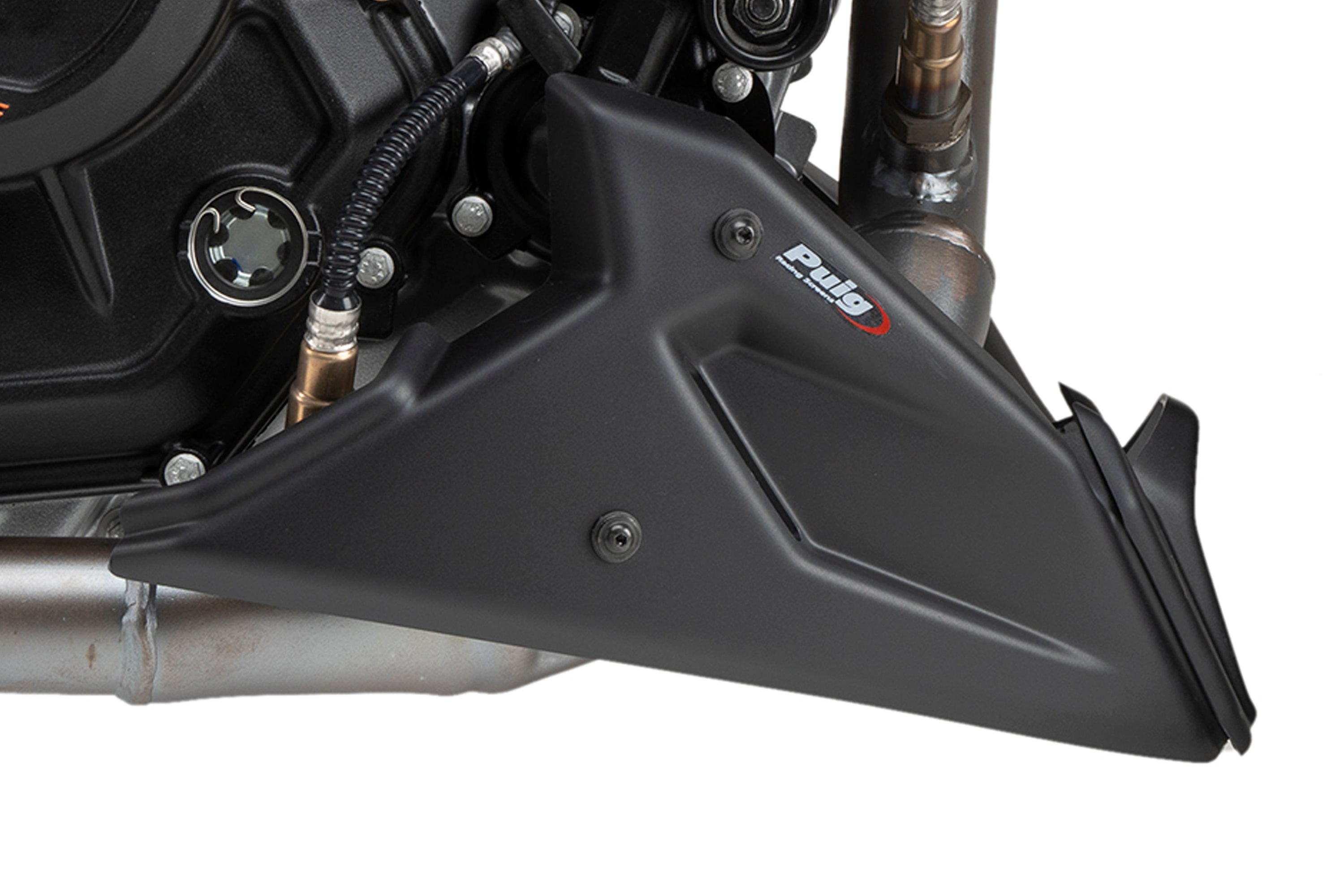 Puig Belly Pan | Matte Black | KTM 390 Duke 2021>2025 - Pyramid Motorcycle Accessories