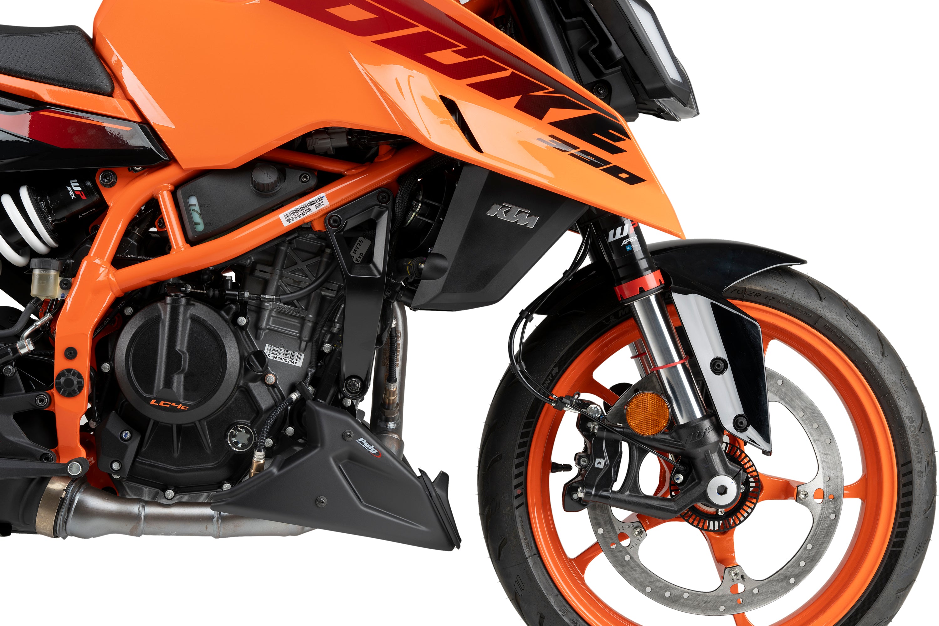 Puig Belly Pan | Matte Black | KTM 390 Duke 2021>2025 - Pyramid Motorcycle Accessories