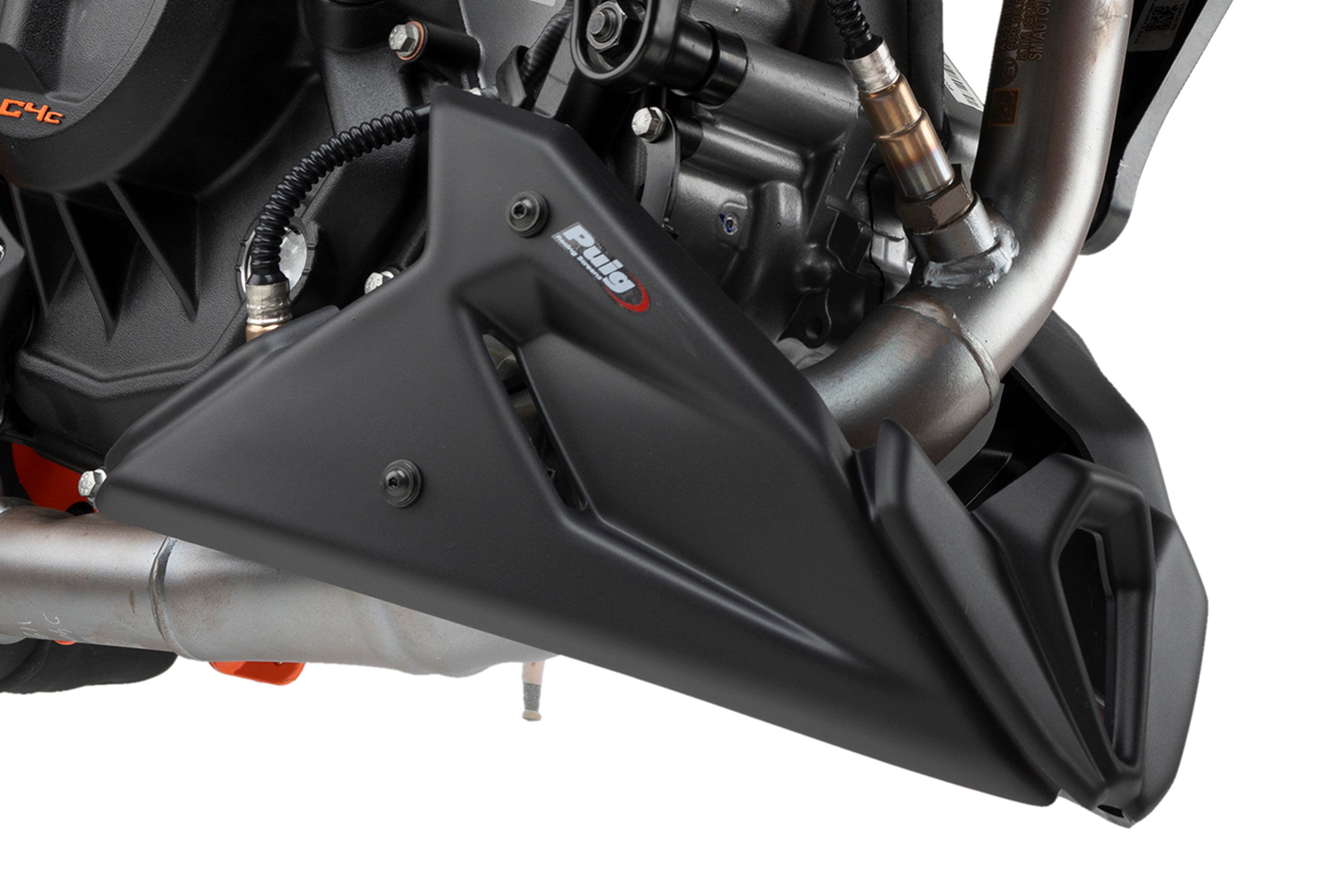 Puig Belly Pan | Matte Black | KTM 390 Duke 2021>2025 - Pyramid Motorcycle Accessories