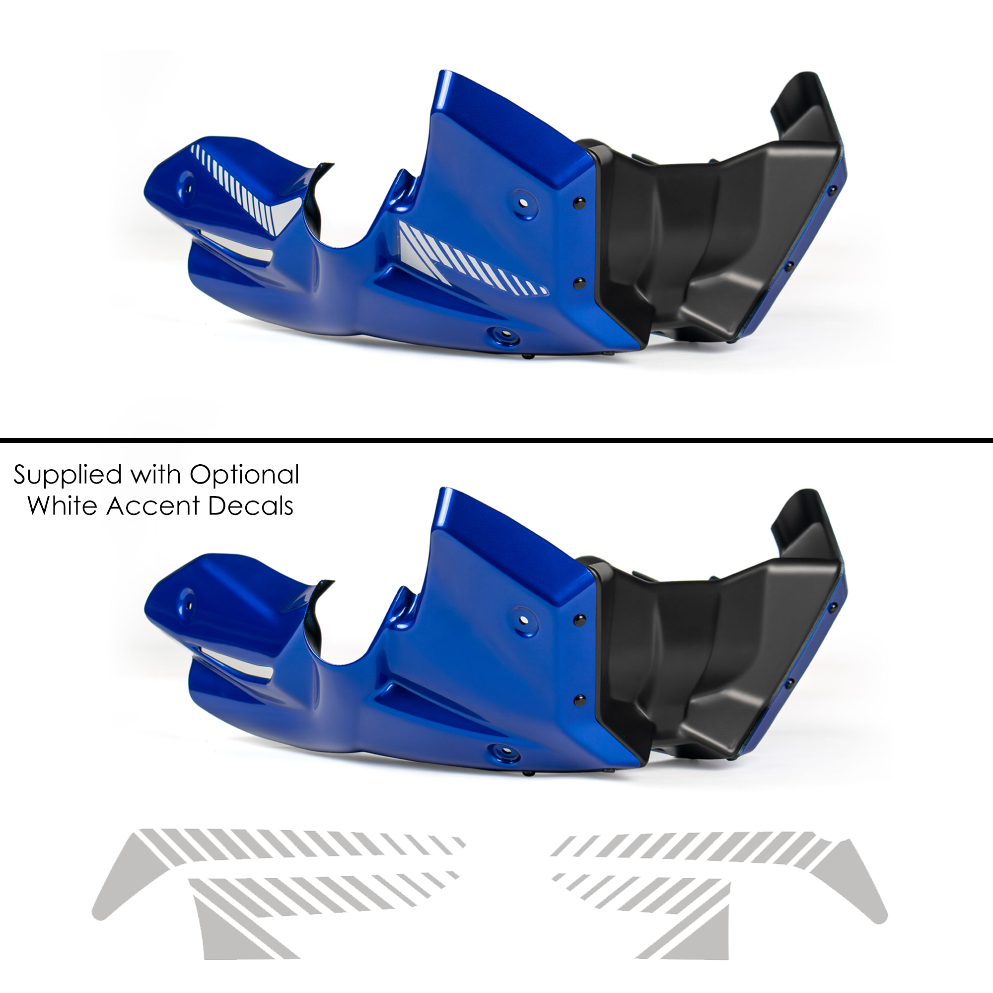 Pyramid Belly Pan | Light White | BMW R 1300 R 2025>Current - Pyramid Motorcycle Accessories