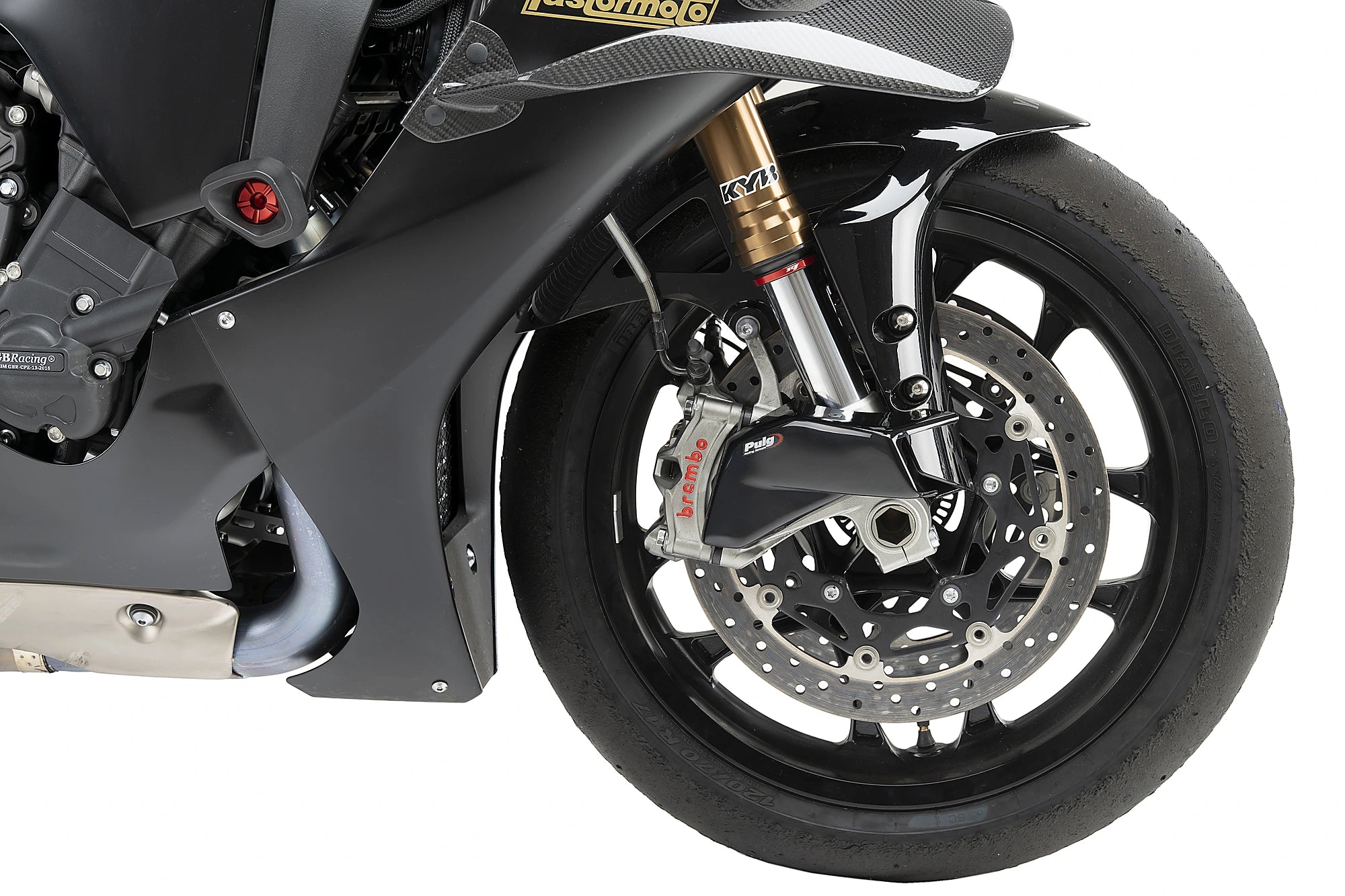 Puig Brake Duct | Gloss Black | Yamaha YZF-R1 2025>2026 - Pyramid Motorcycle Accessories