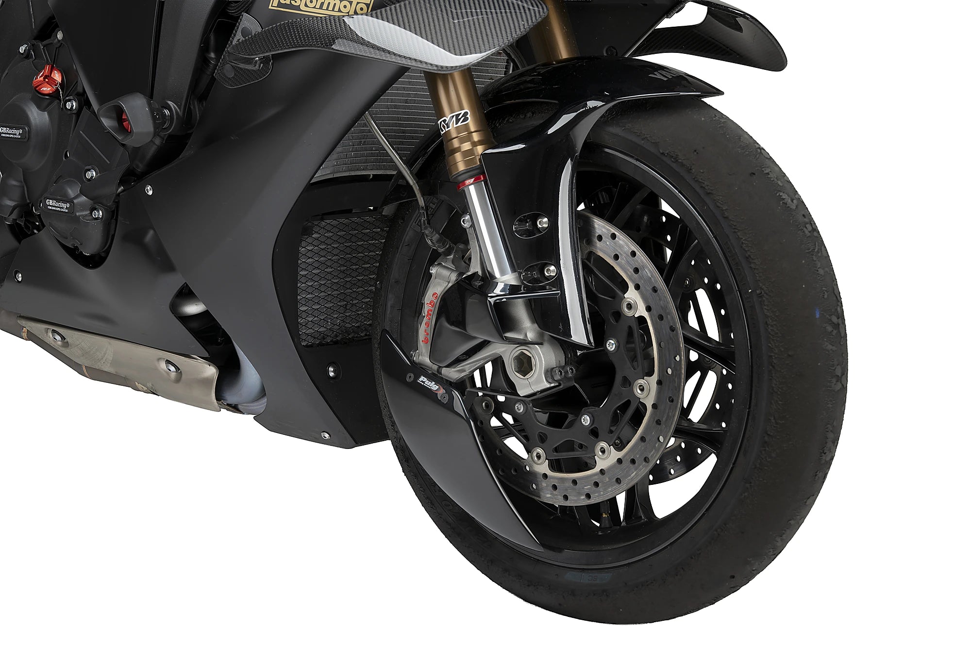 Puig Brake Duct | Gloss Black | Yamaha YZF-R1 2025>2026 - Pyramid Motorcycle Accessories