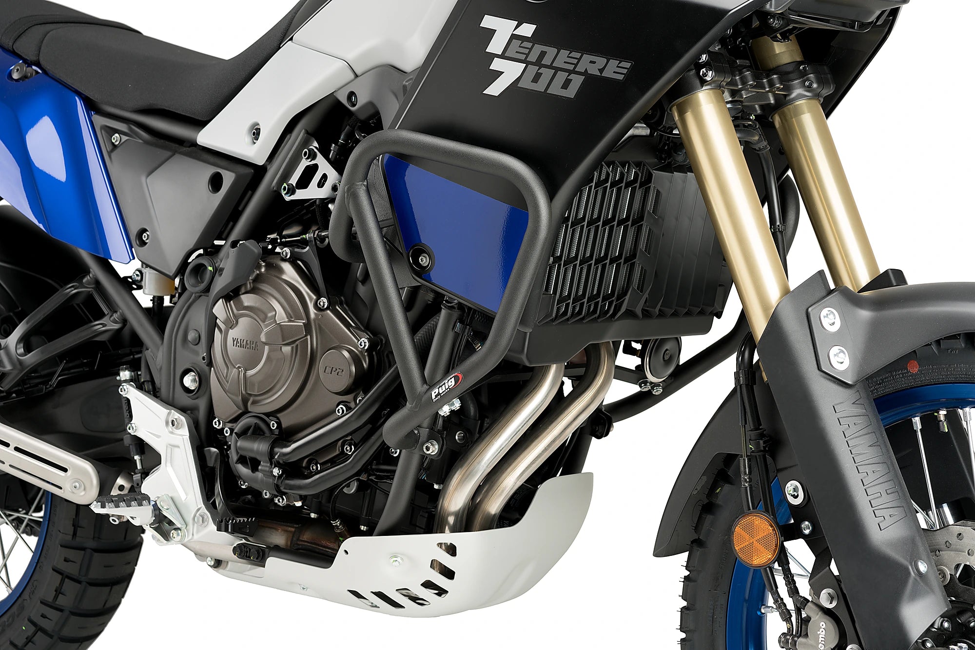 Puig Engine guards | Black | Yamaha Tenere 700 inc. Rally Edition 2025>Current - Pyramid Motorcycle Accessories