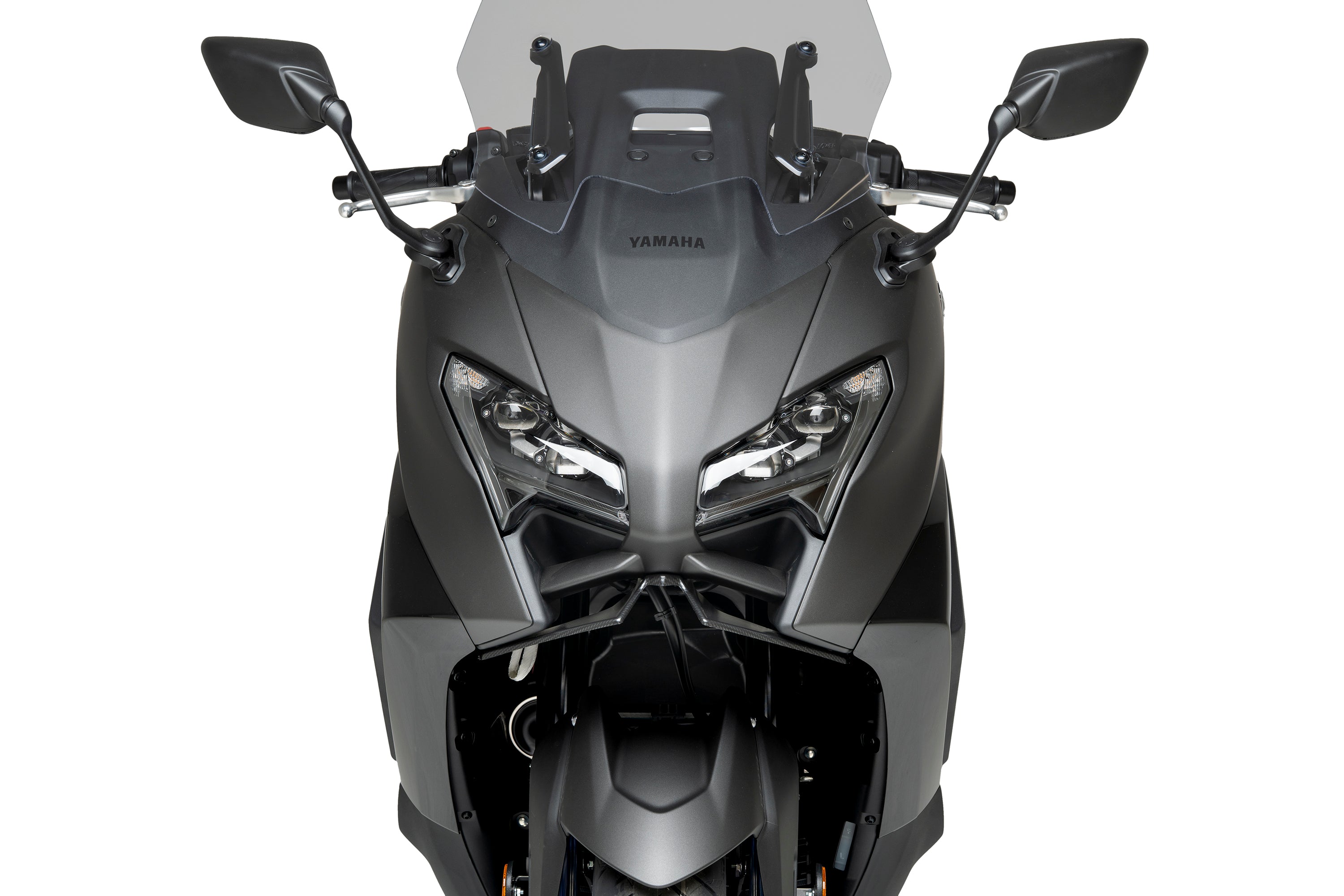 Puig Naked Front Downforce Wings | Carbon Look | Yamaha TMAX 560 incl. Tech MAX 2025>Current - Pyramid Motorcycle Accessories