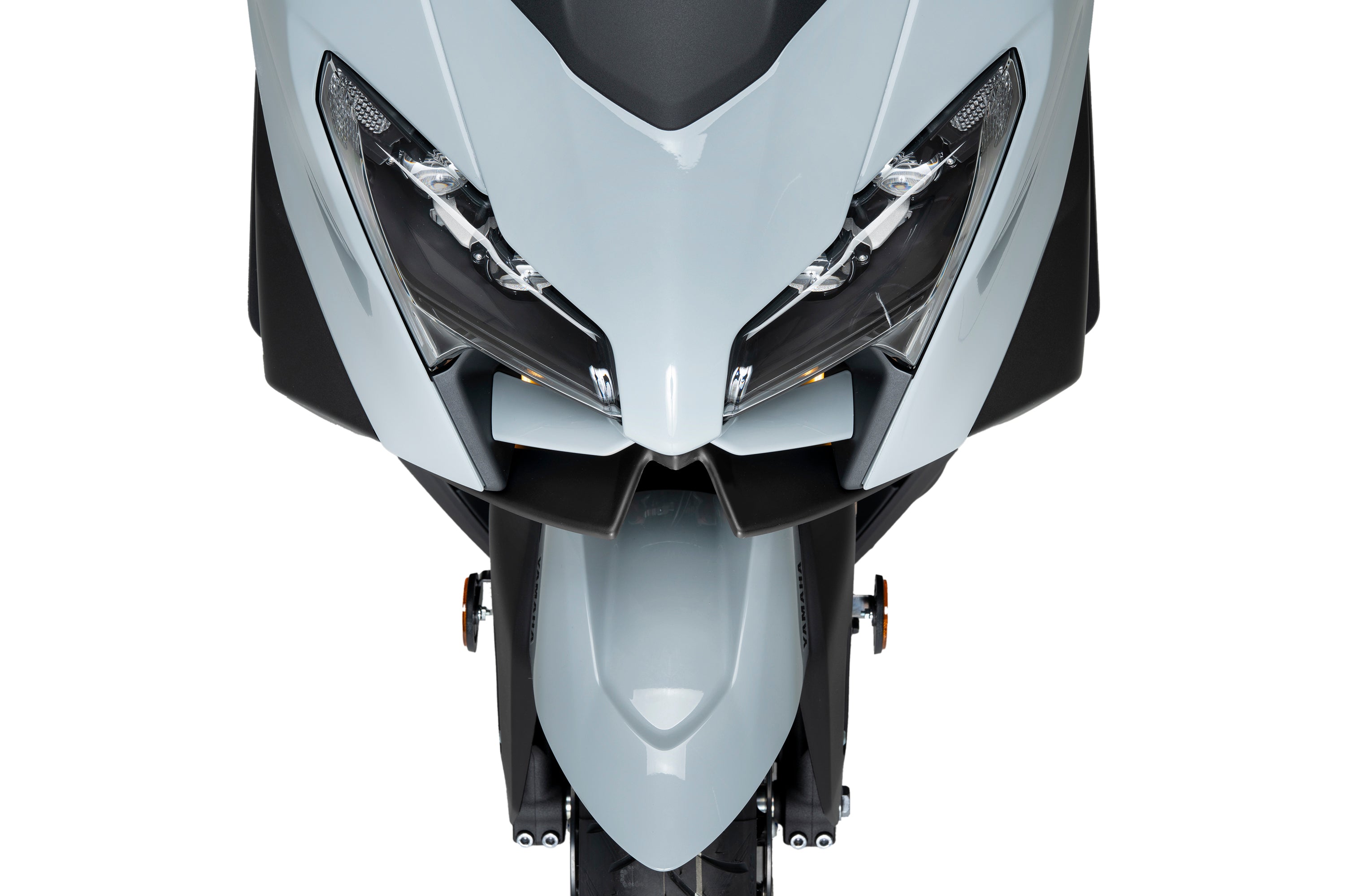 Puig Naked Front Downforce Wings | Matte Black | Yamaha TMAX 560 incl. Tech MAX 2025>Current - Pyramid Motorcycle Accessories