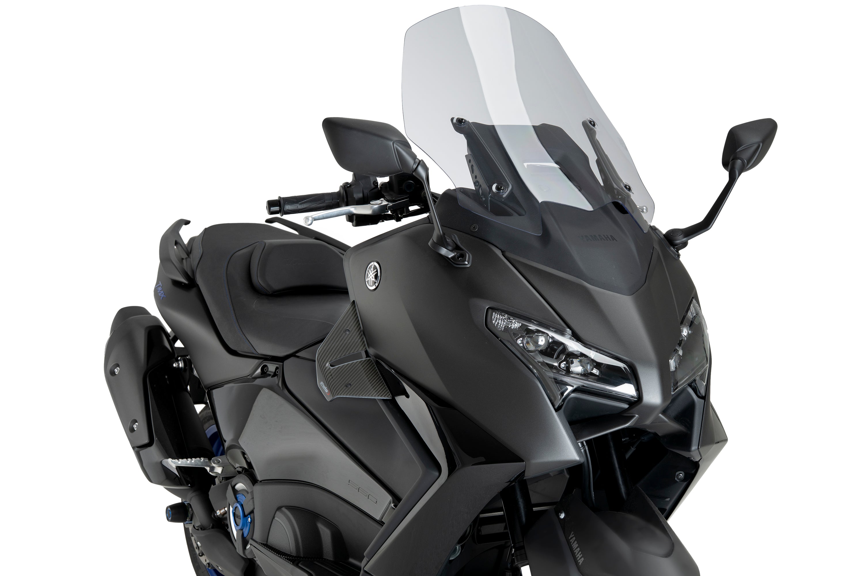 Puig D12 Side Wings | Carbon Look | Yamaha TMAX 560 2022>Current - Pyramid Motorcycle Accessories