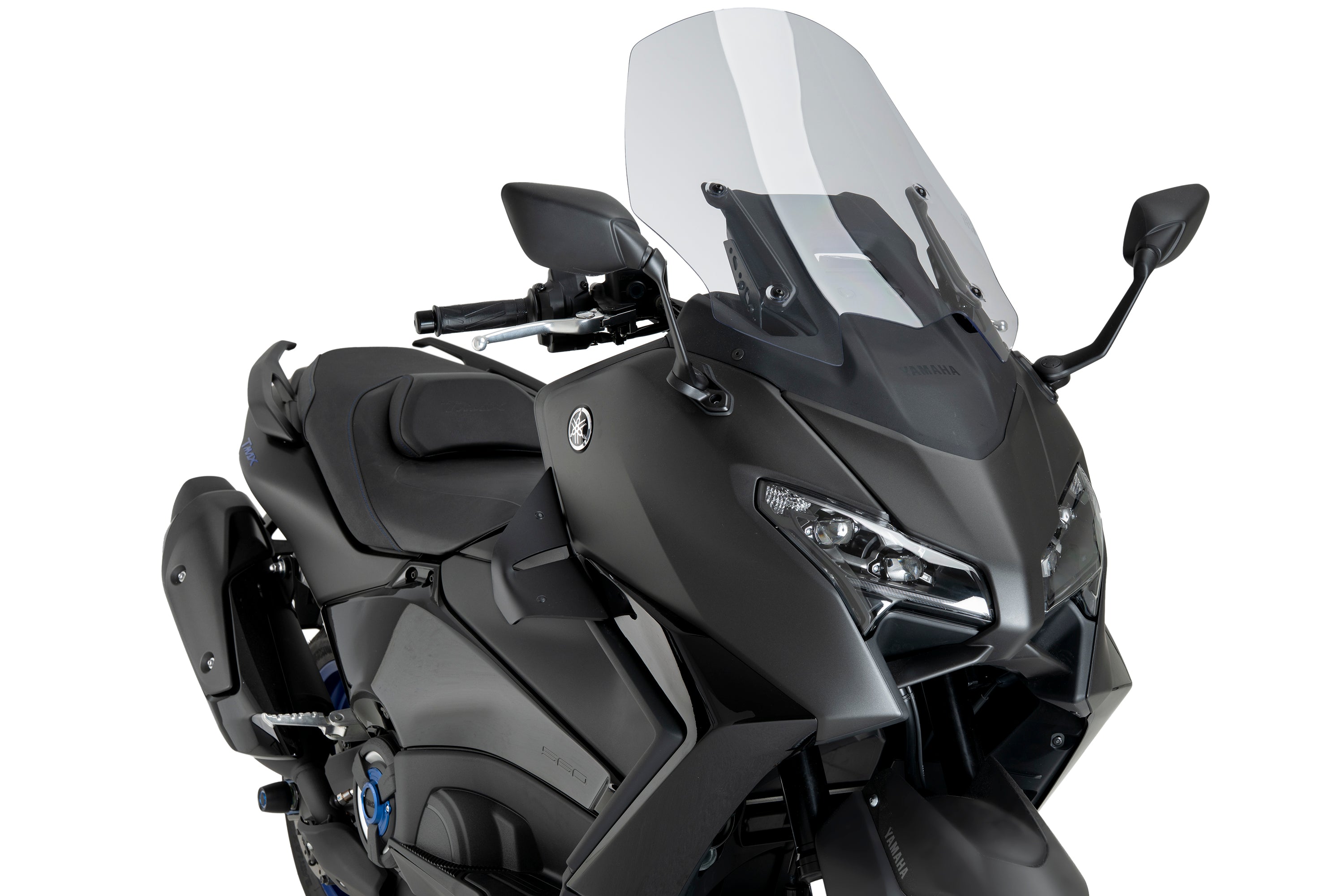 Puig D12 Side Wings | Matte Black | Yamaha TMAX 560 2022>Current - Pyramid Motorcycle Accessories