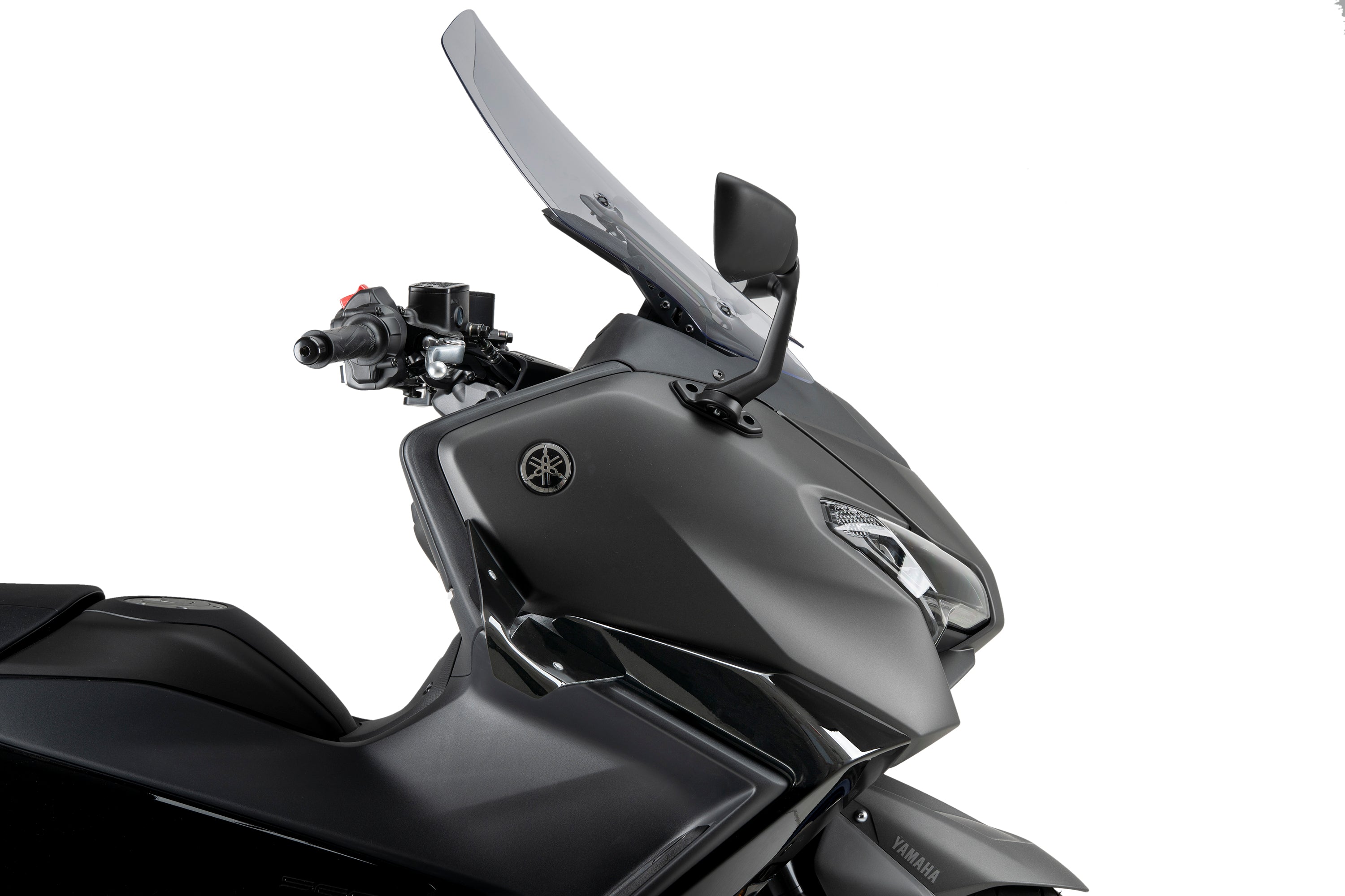 Puig D12 Side Wings | Gloss Black | Yamaha TMAX 560 2022>Current - Pyramid Motorcycle Accessories