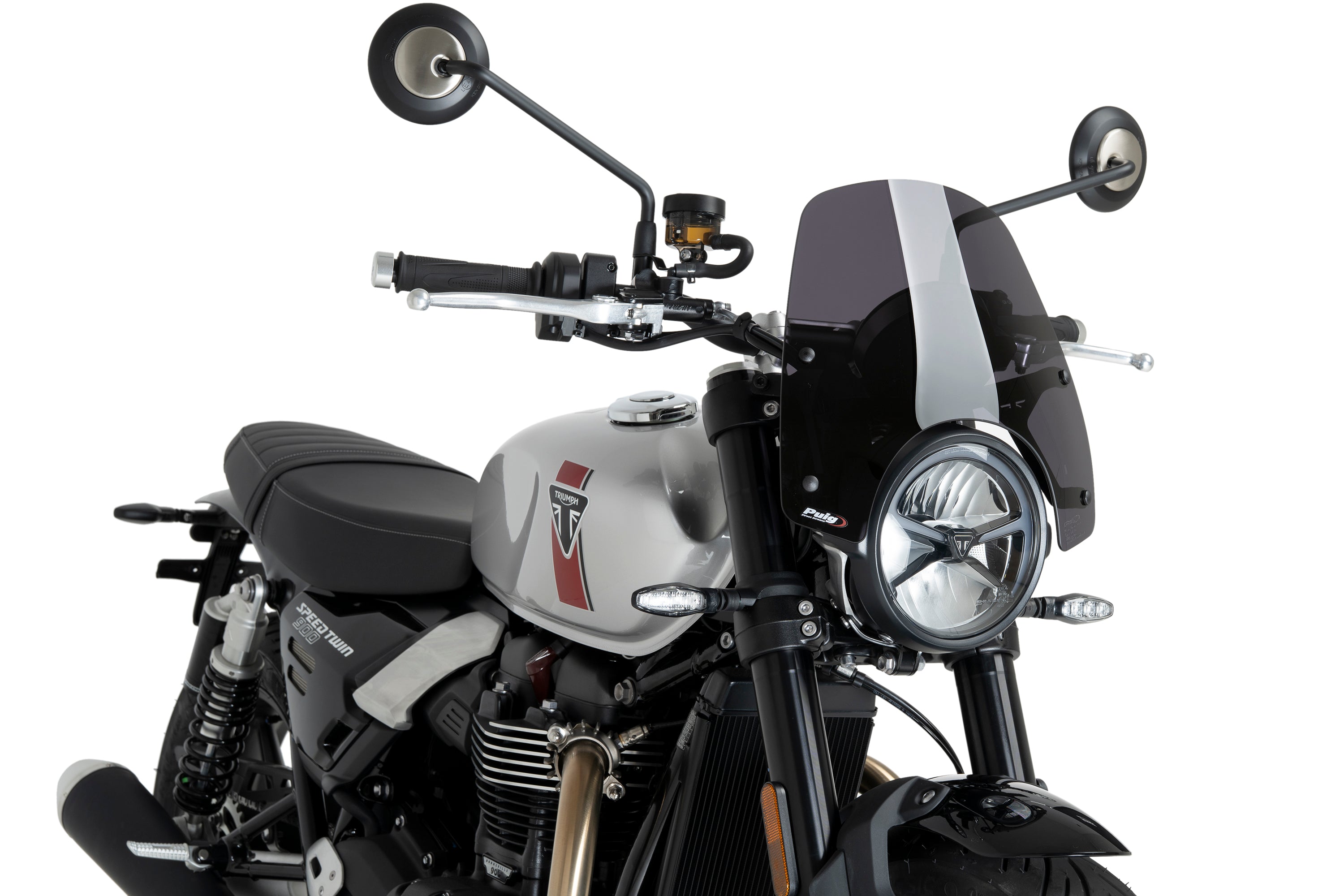 Puig Sport Screen | Dark Smoke | Triumph Speed Twin 900 / 1200 / 1200 RS - Pyramid Motorcycle Accessories