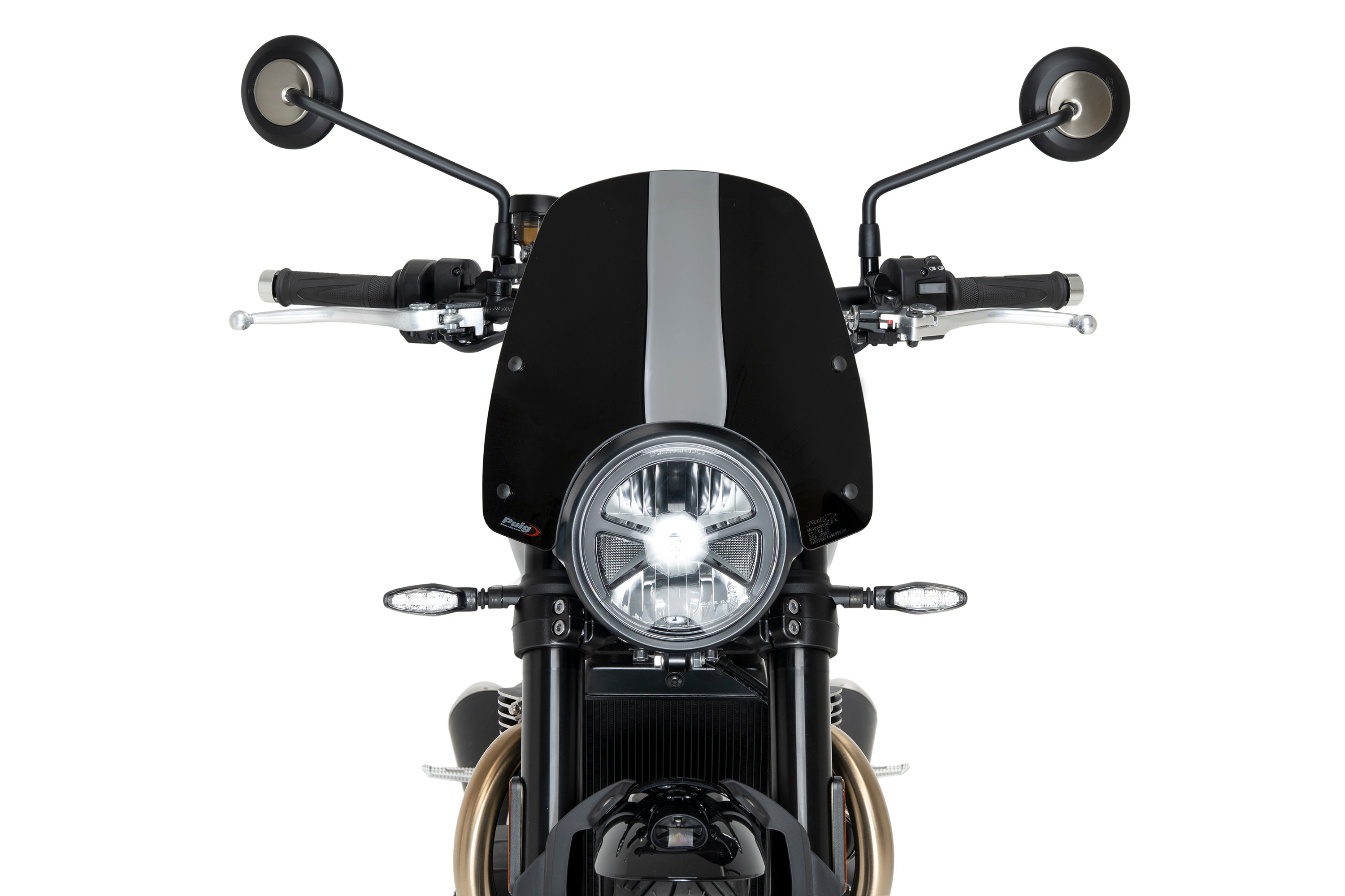 Puig Sport Screen | Black (Opaque) | Triumph Speed Twin 900 / 1200 / 1200 RS - Pyramid Motorcycle Accessories