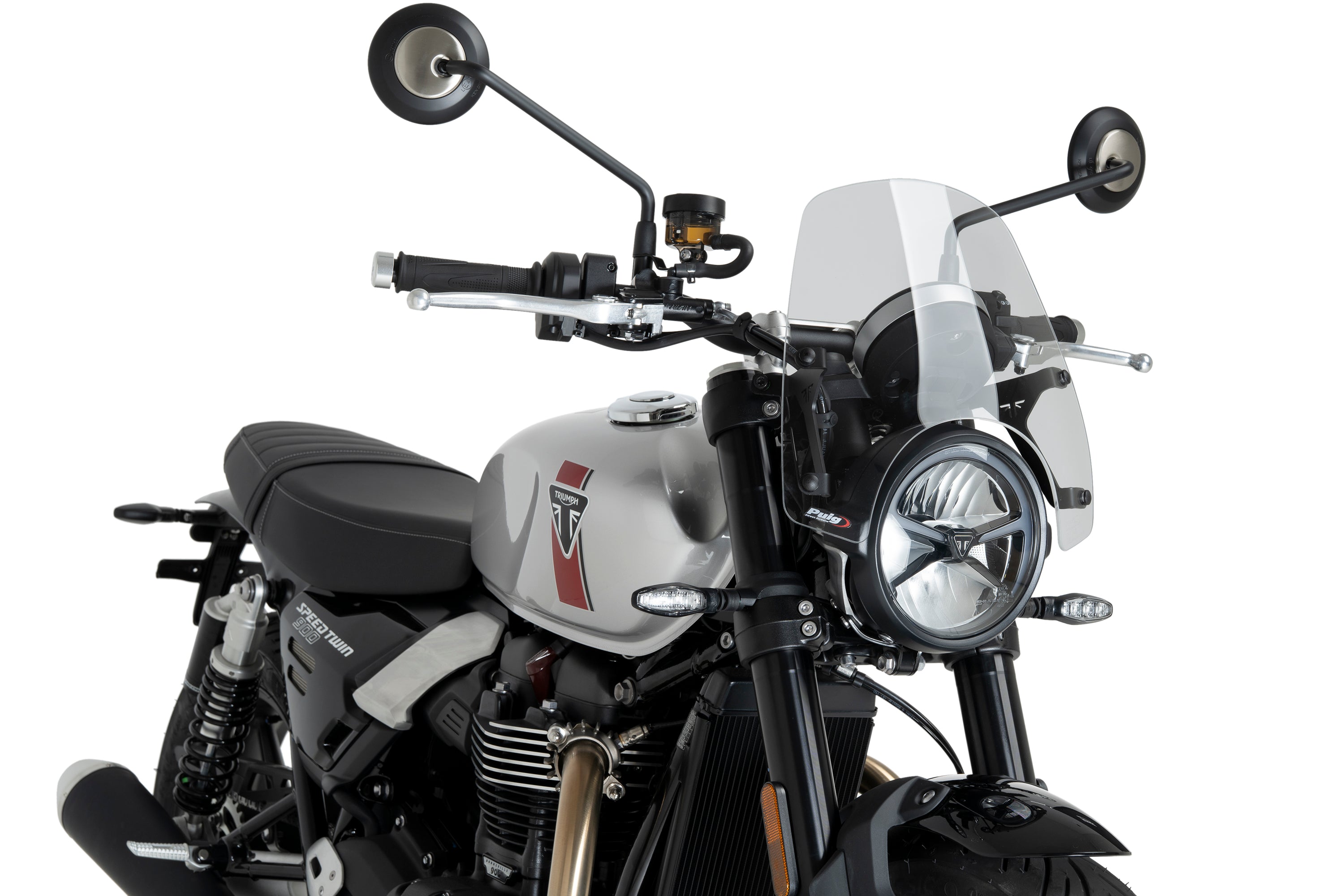 Puig Sport Screen | Clear | Triumph Speed Twin 900 / 1200 / 1200 RS - Pyramid Motorcycle Accessories