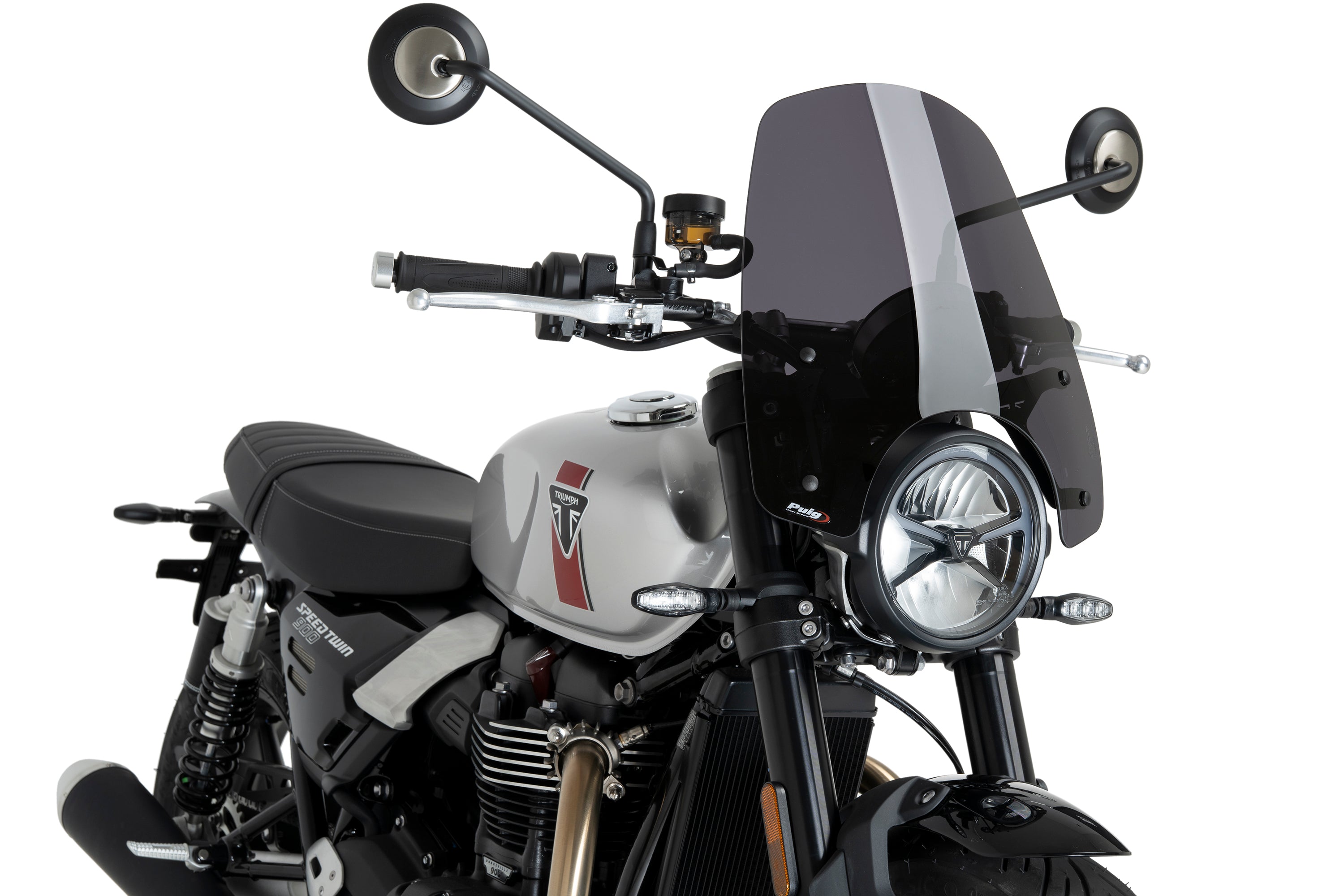 Puig Touring Screen | Dark Smoke | Triumph Speed Twin 900 / 1200 / 1200 RS - Pyramid Motorcycle Accessories