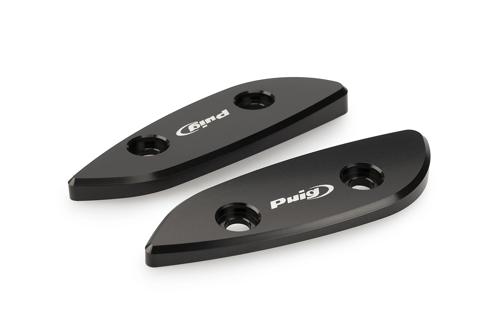 Puig Mirror Caps | Black | Aprilia RS 660/660 Factory - Pyramid Motorcycle Accessories